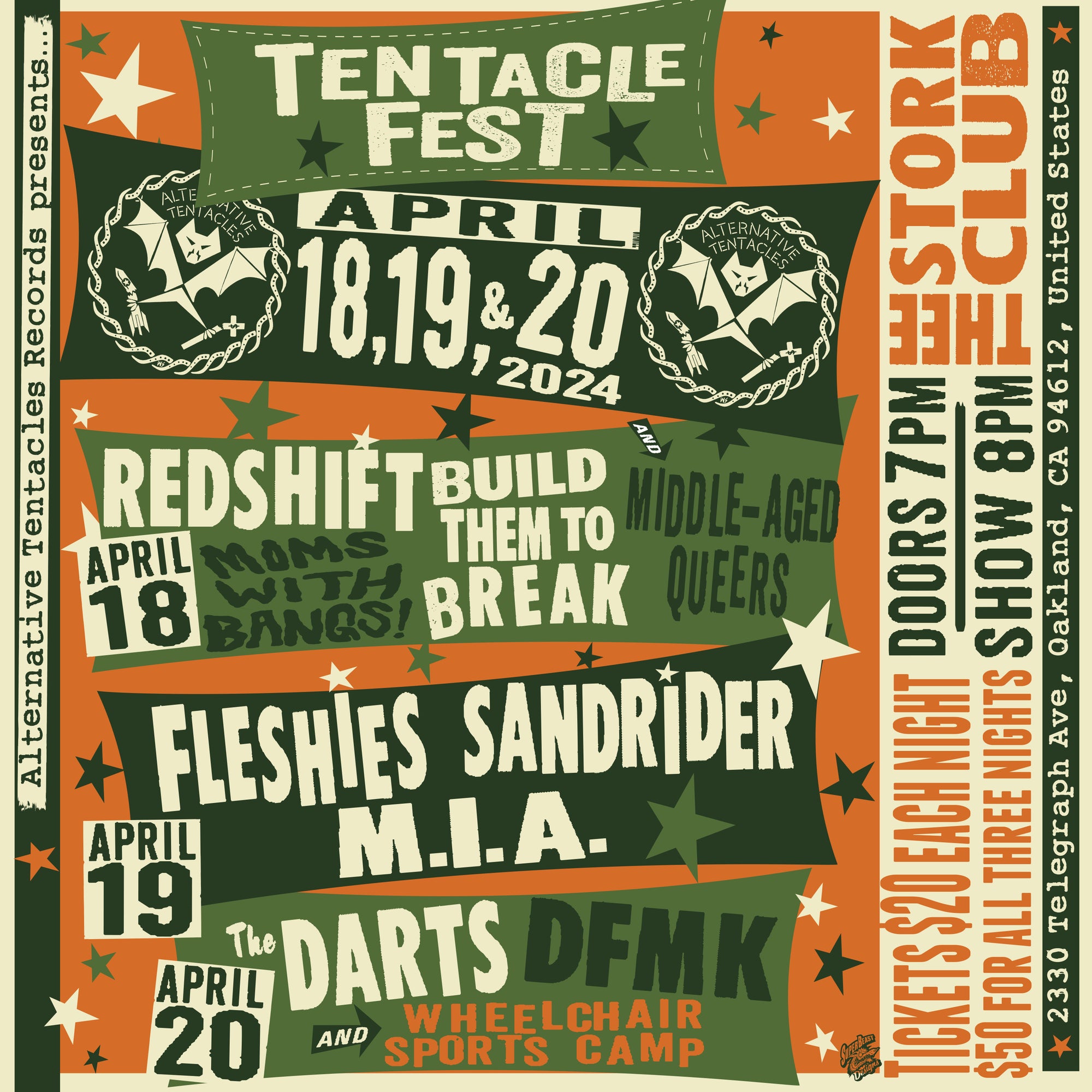 NEW POSTER FOR ALTERNATIVE TENTACLESFEST