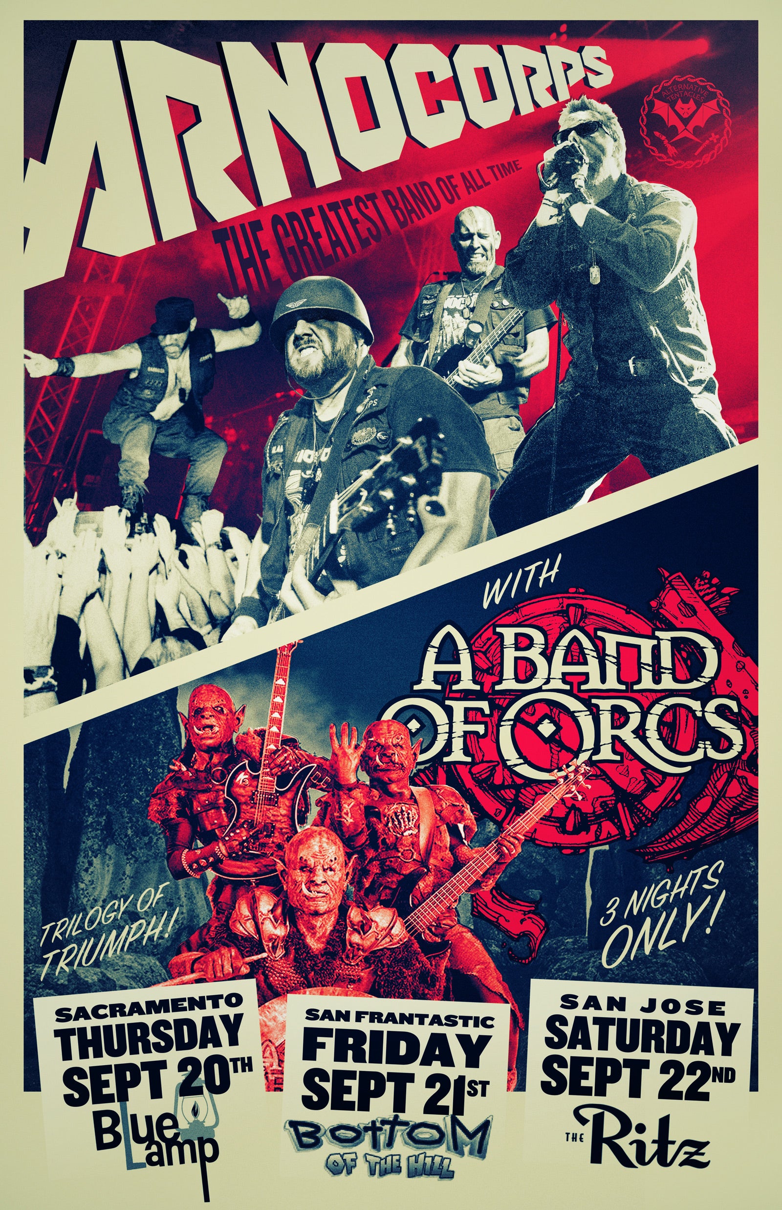 ARNOCORPS ANNOUNCES WEST COAST DATES