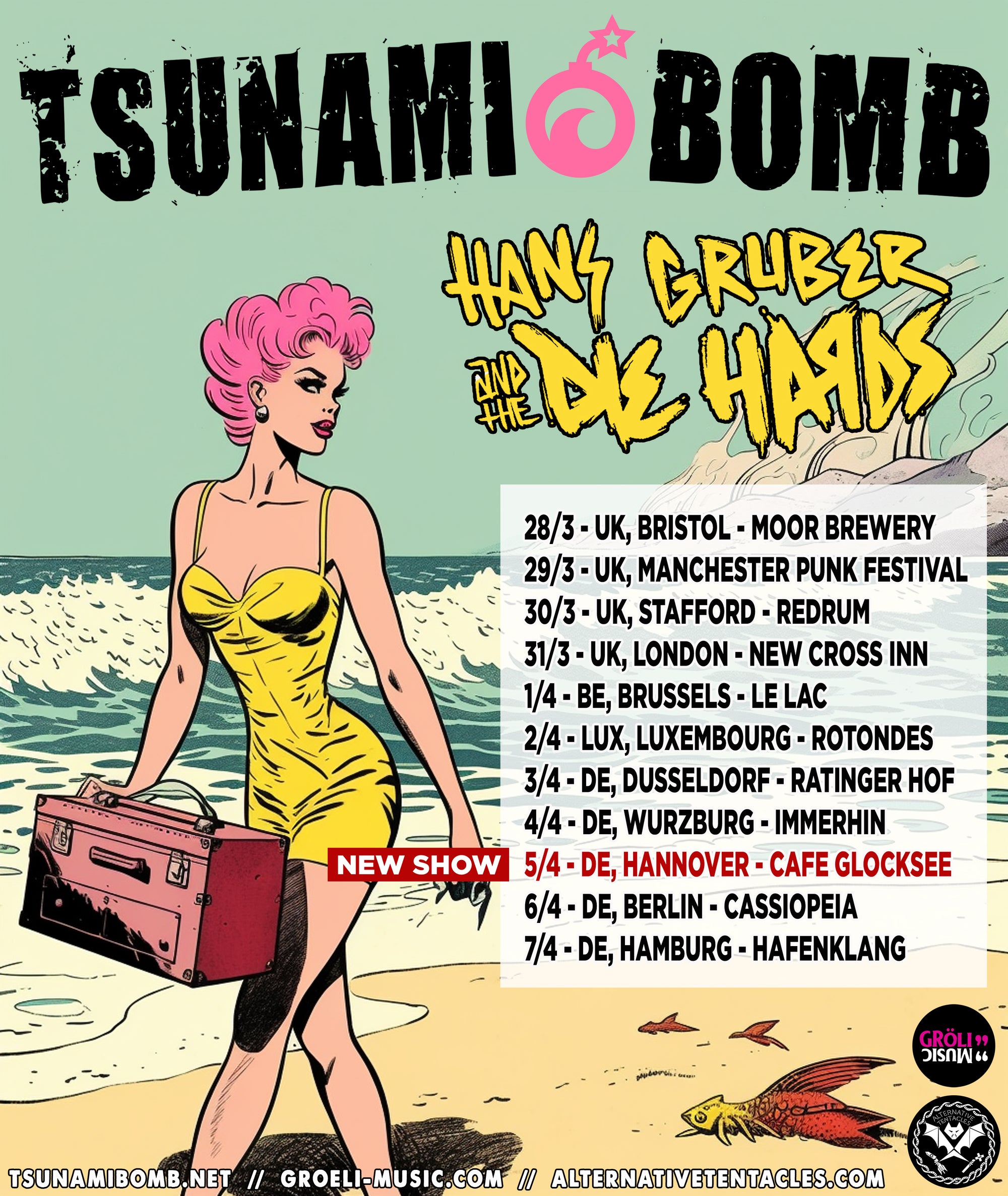 TSUNAMI BOMB ANNOUNCE EUROPEAN DATES!