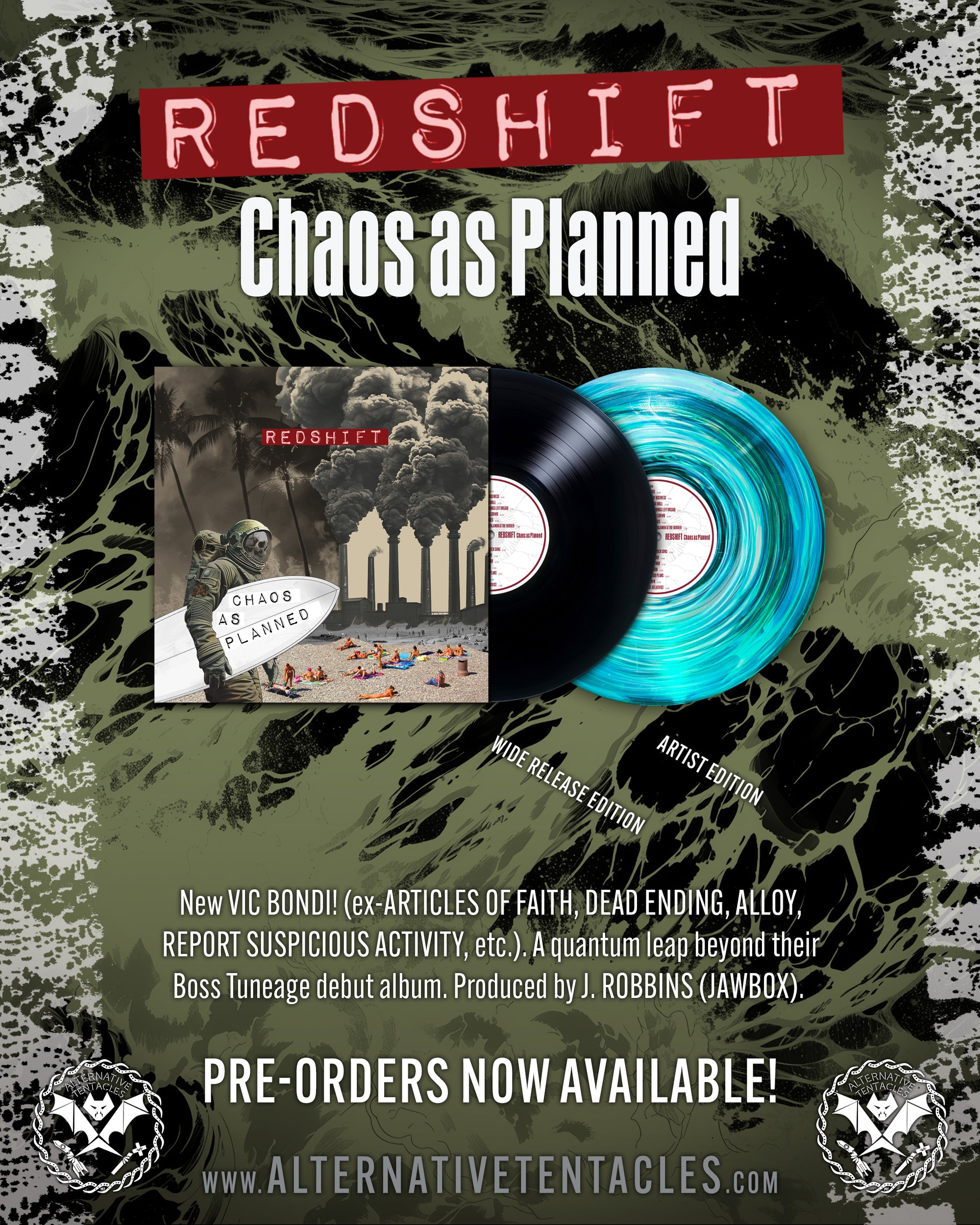 Pre-Order Redshift "Chaos As Planned" LP Featuring "The Gold Rush"