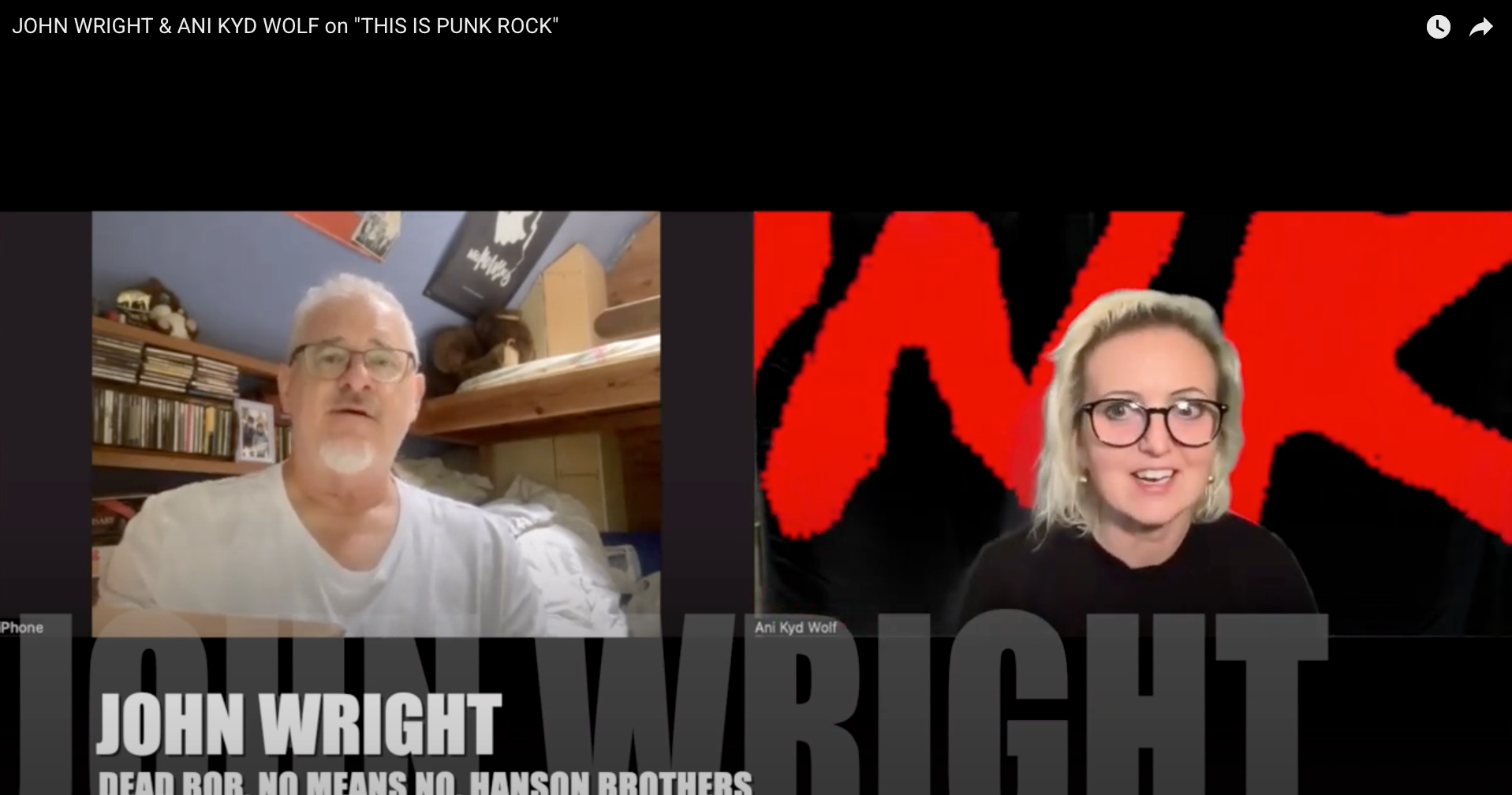 ANI KYD WOLF INTERVIEWS JOHN WRIGHT OF DEAD BOB & NOMEANSNO