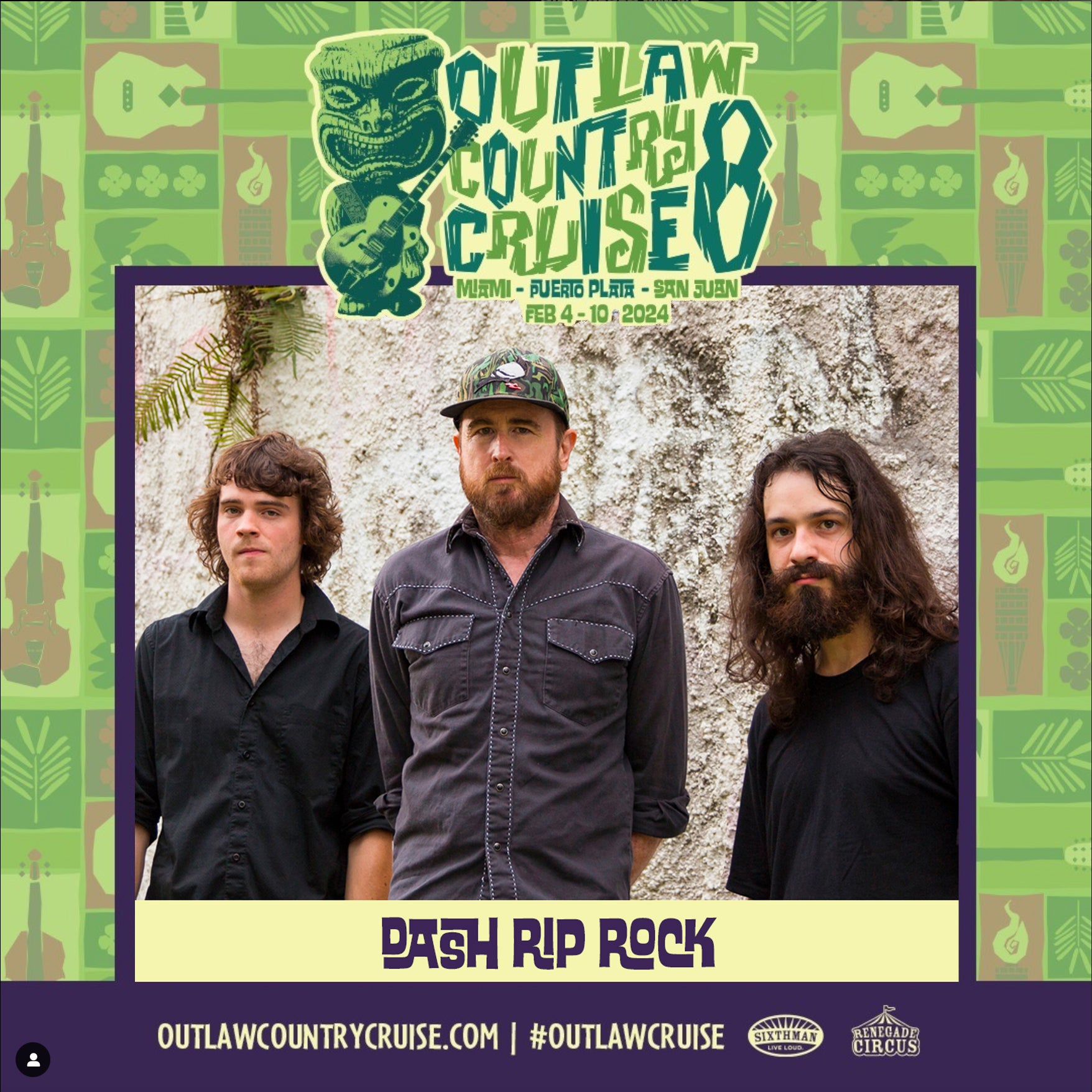 DASH RIP ROCK JOINING THE OUTLAW COUNTRY CRUISE 8