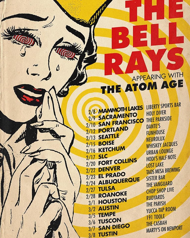 THE BELLRAYS - WEST COAST TOUR