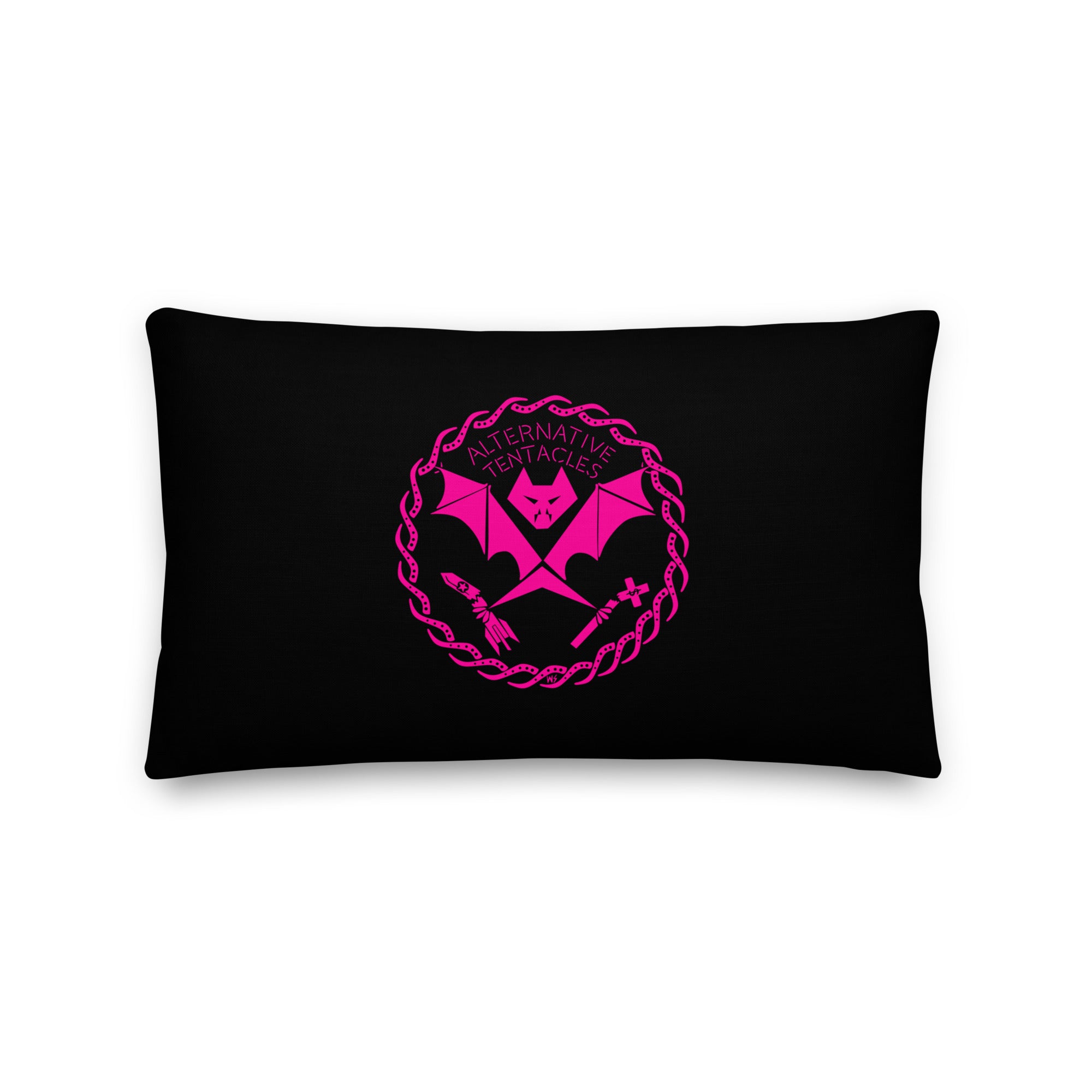 Pink A.T. Bat Logo Premium Pillow