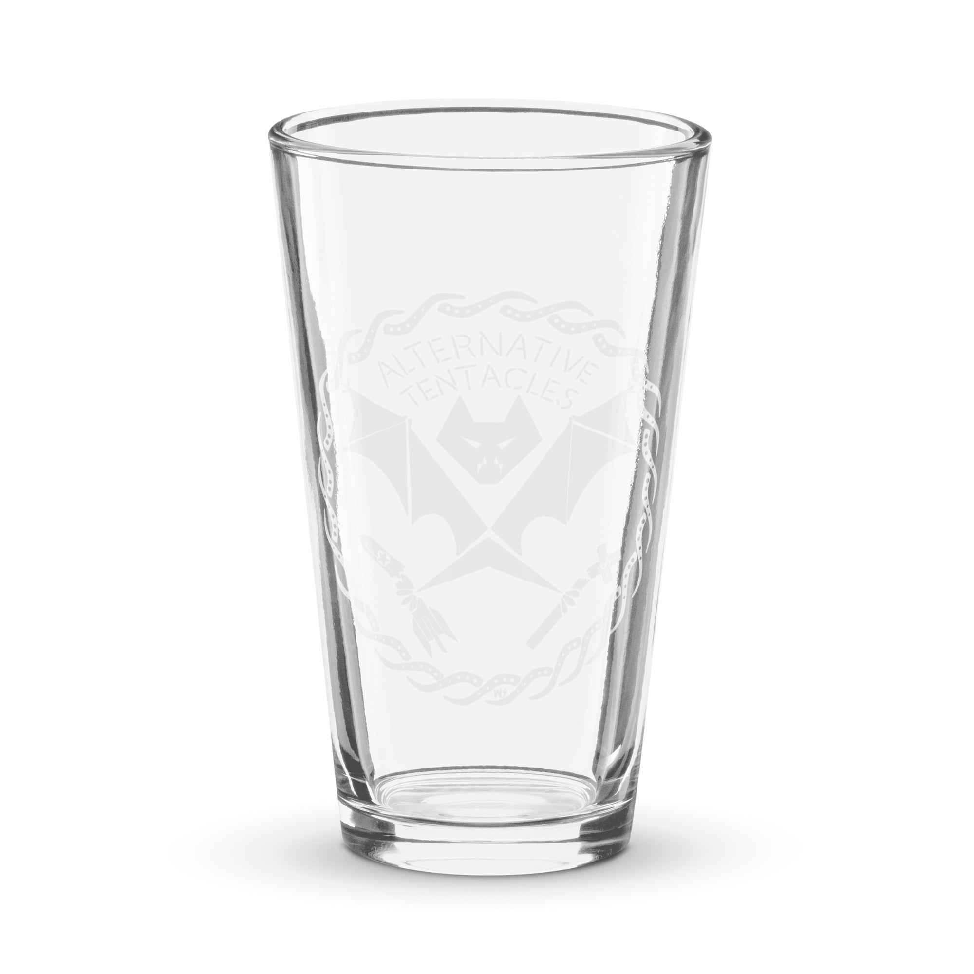 A.T. BAT LOGO PINT GLASS