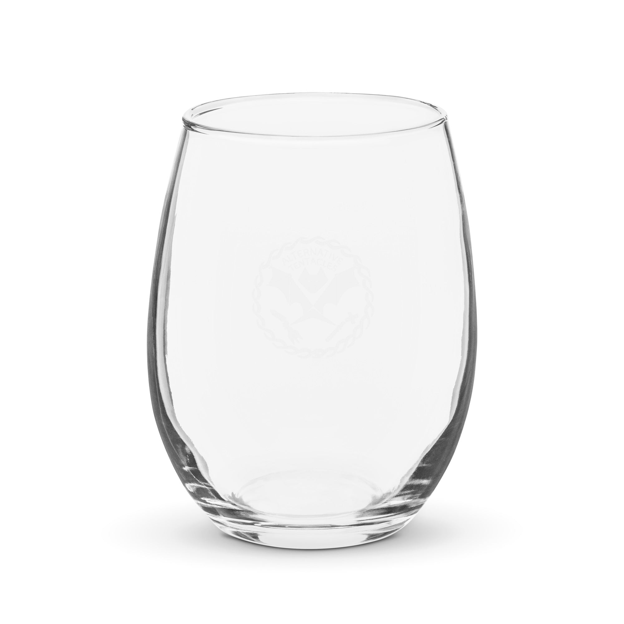 A.T. BAT LOGO STEMLESS WINE GLASS