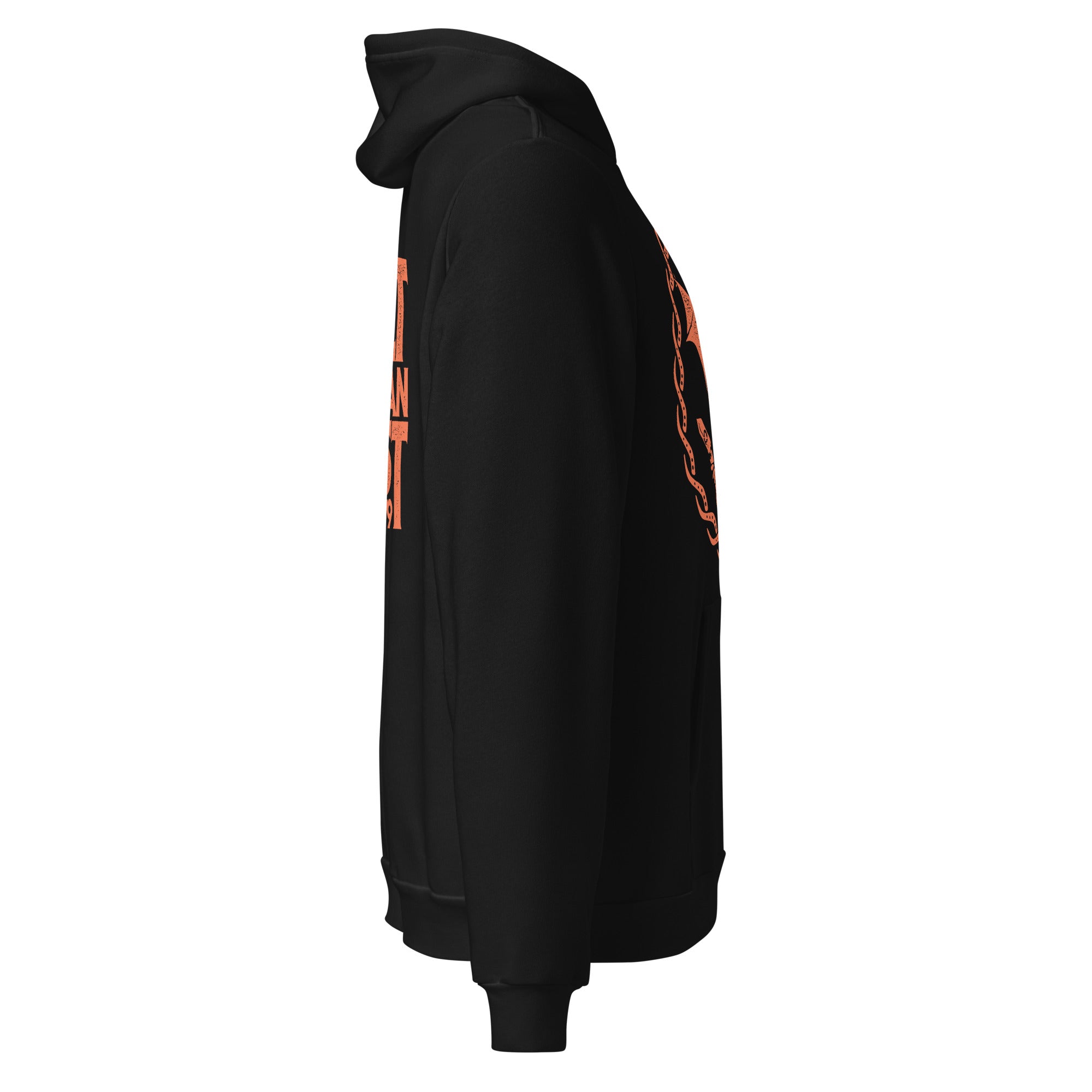 Orange Bat Logo - The Cult You Can Trust Unisex Black Hoodie