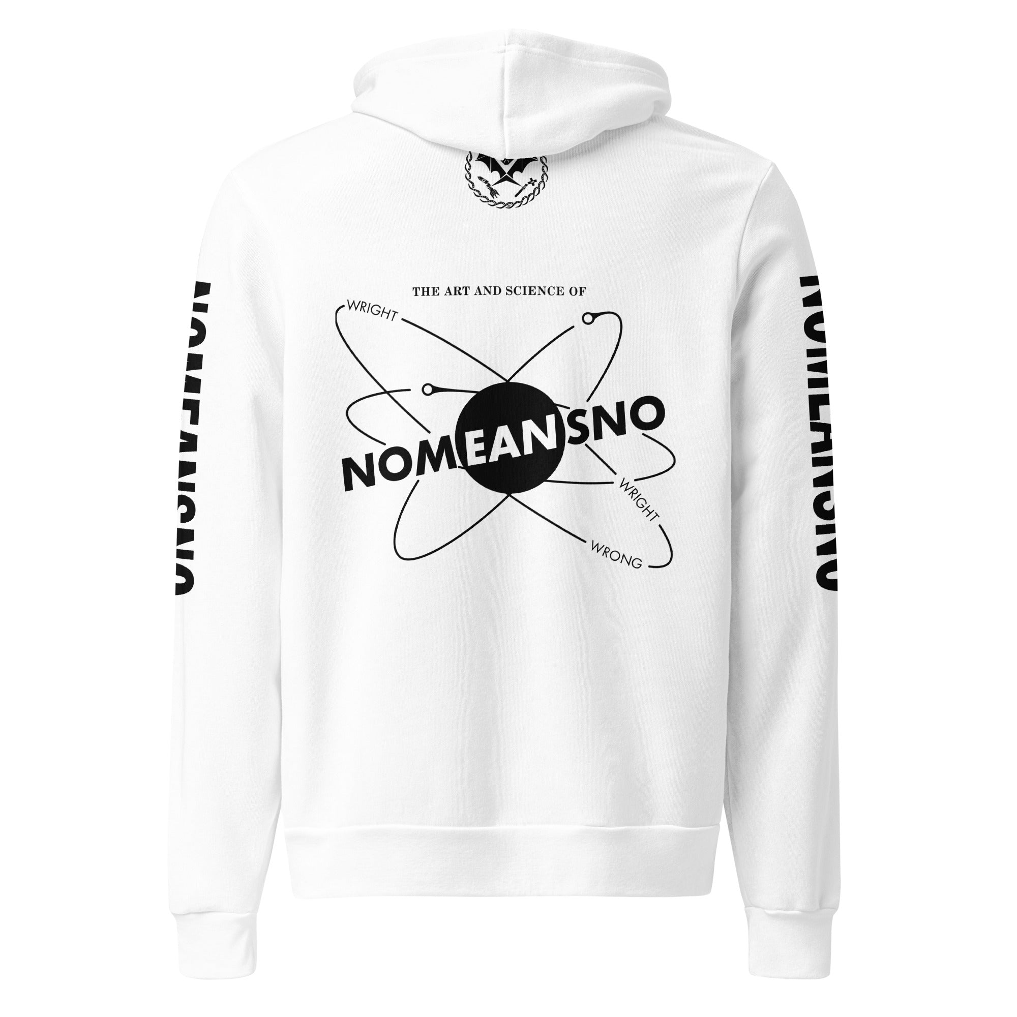 Nomeansno "Mr Happy" White Pullover Hoodie