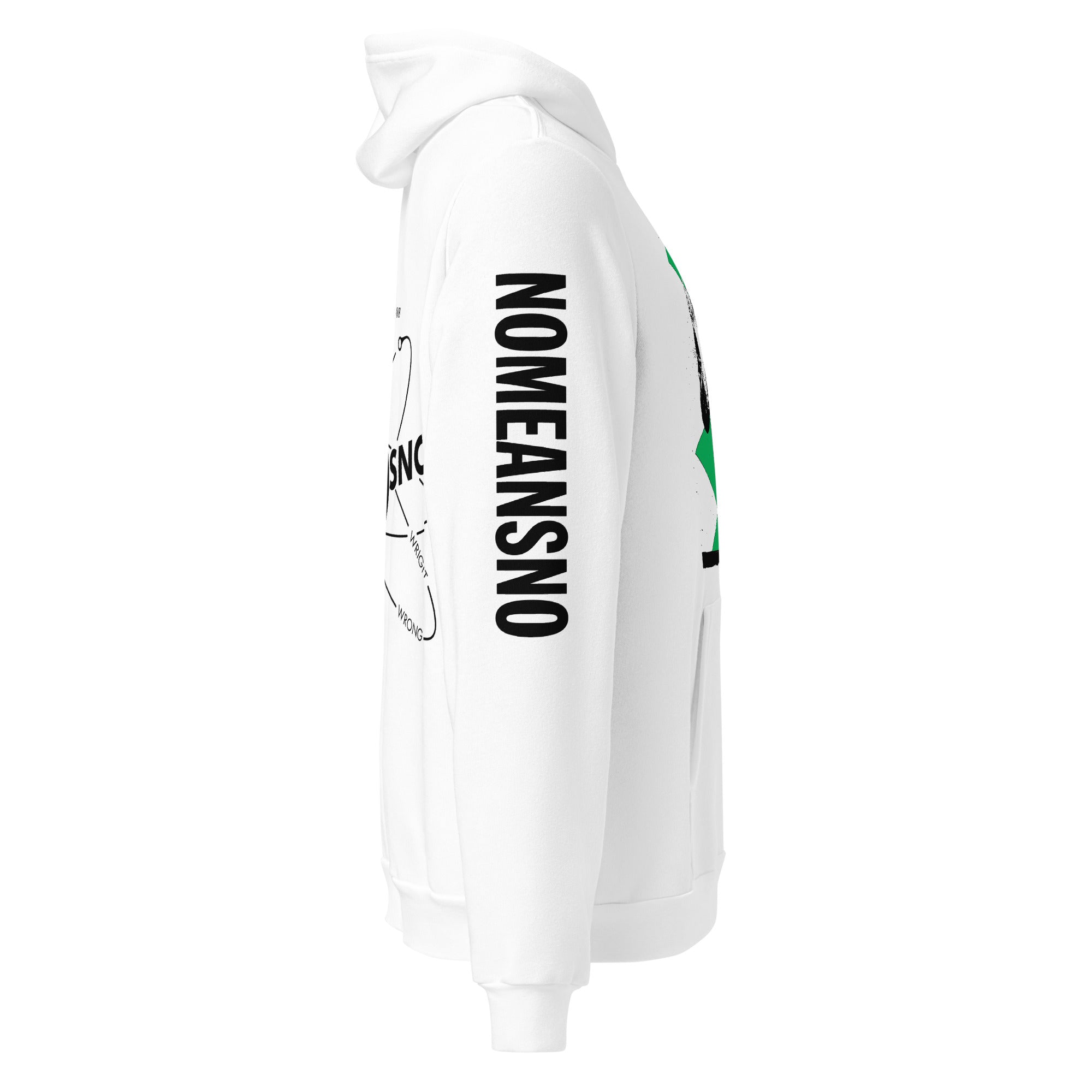 Nomeansno "Mr Happy" White Pullover Hoodie