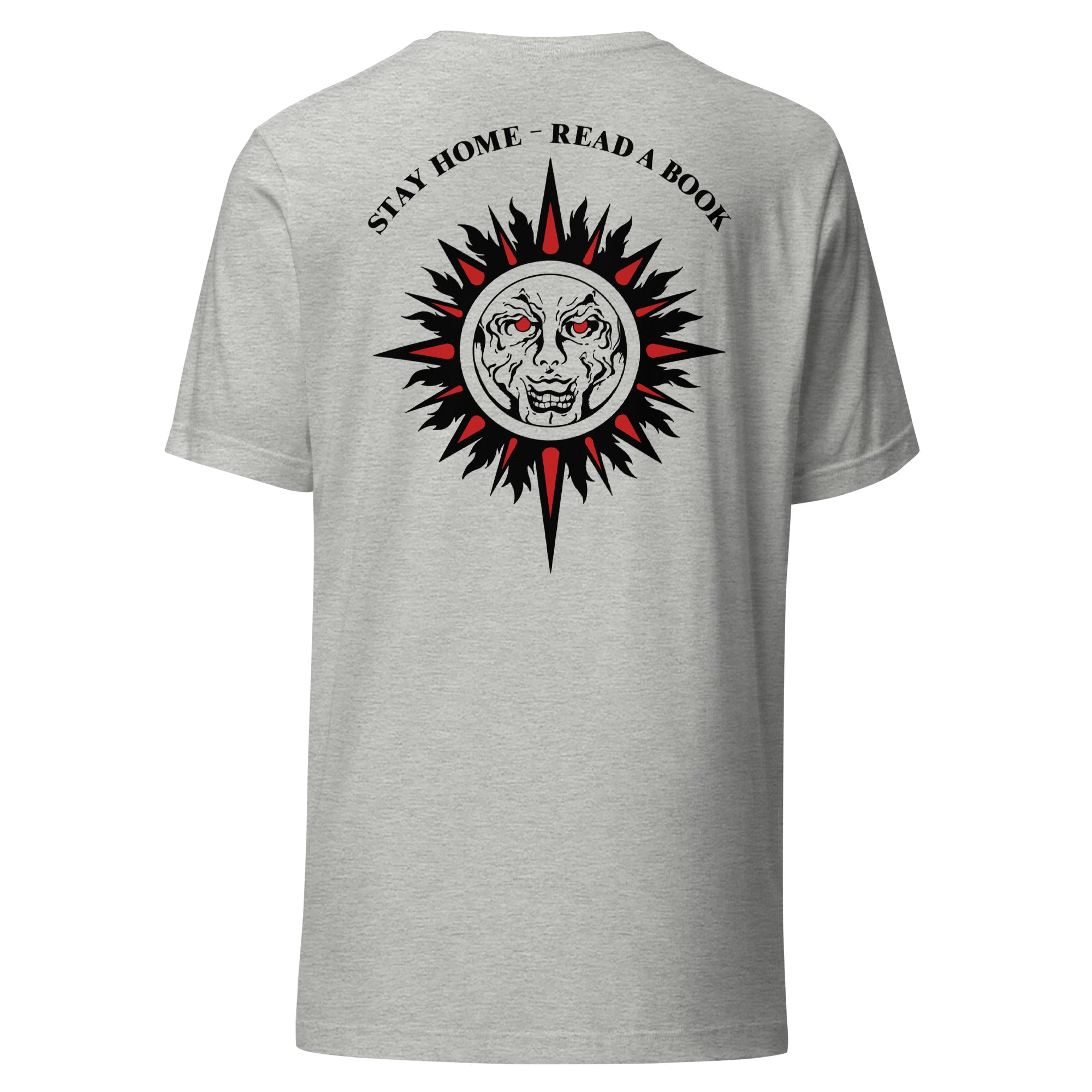 Nomeansno "Stay Home, Read A Book" Athletic Heather Unisex T-shirt