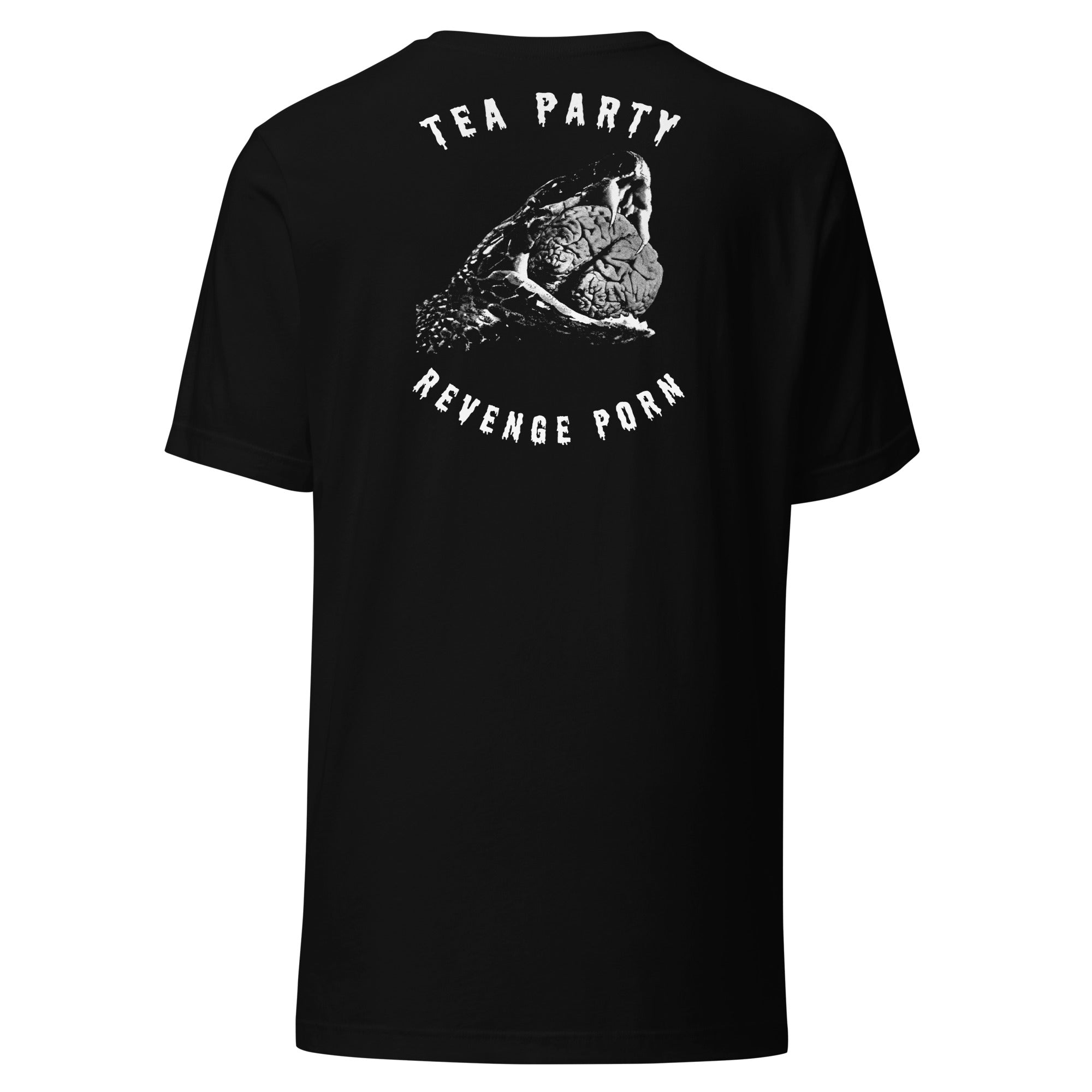 JELLO BIAFRA & GSM "Tea Party Revenge Porn" Pocket Logo Unisex Black T-shirt