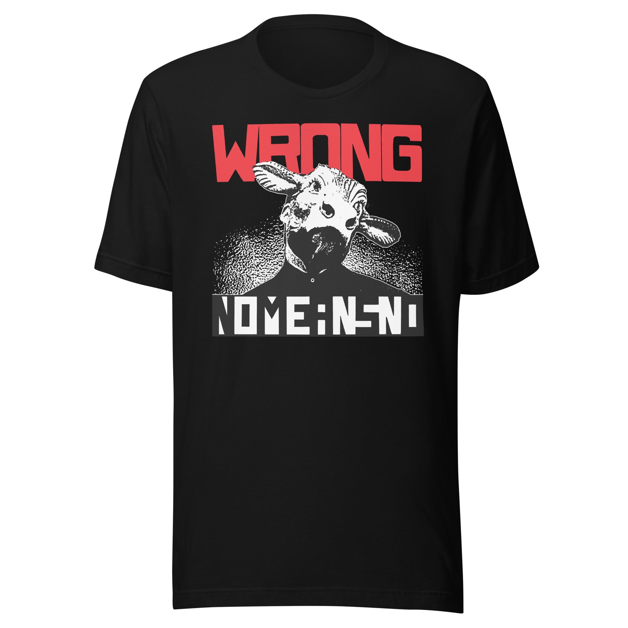 NOMEANSNO "Wrong" Unisex Black T-shirt