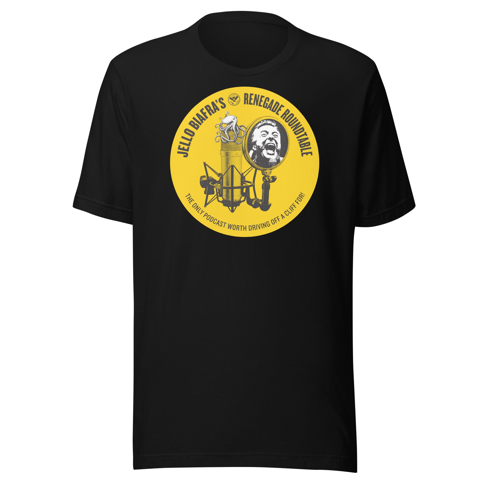 JELLO BIAFRA RENEGADE ROUNDTABLE UNISEX BLACK T-SHIRT