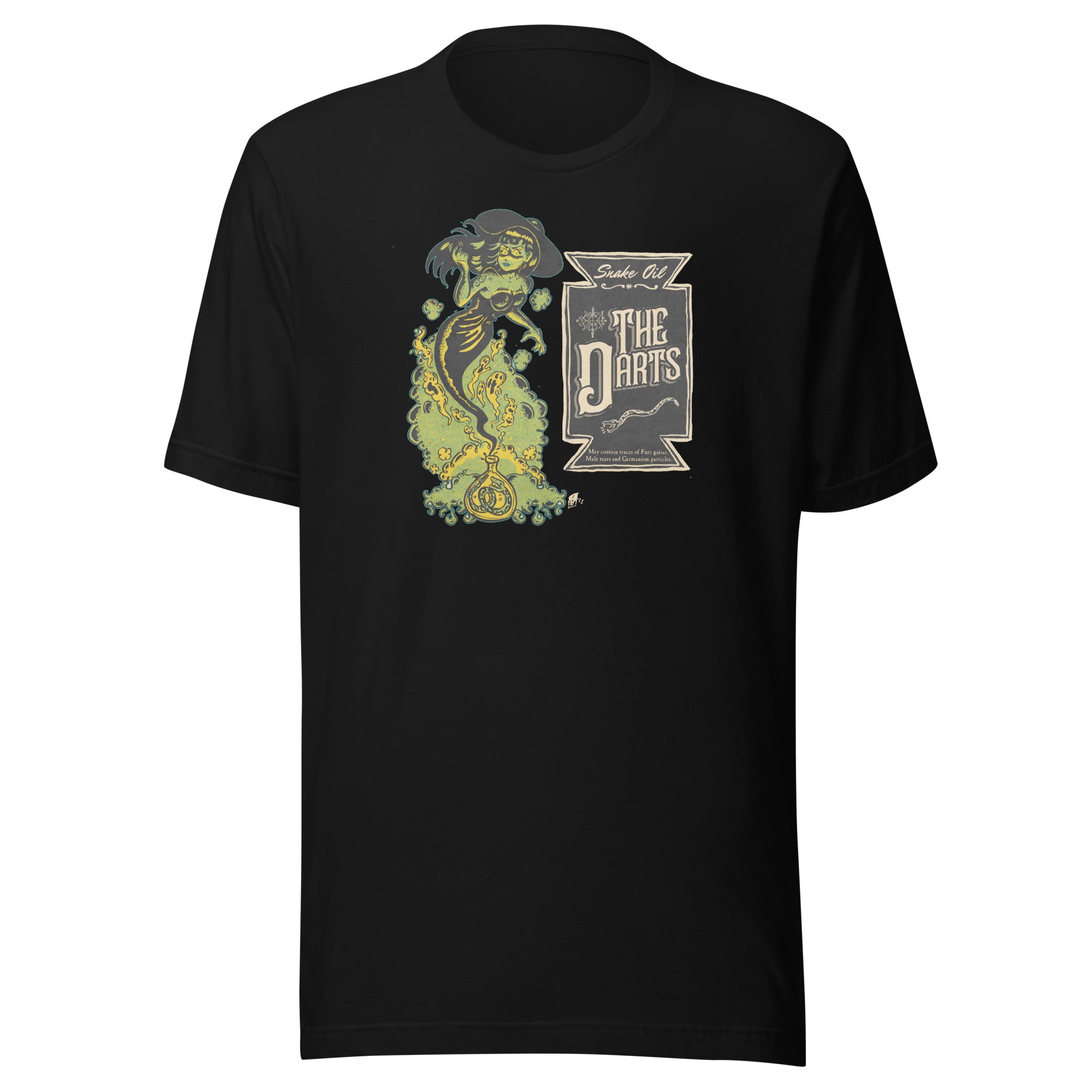 THE DARTS "Snake Oil" Unisex Black T-shirt
