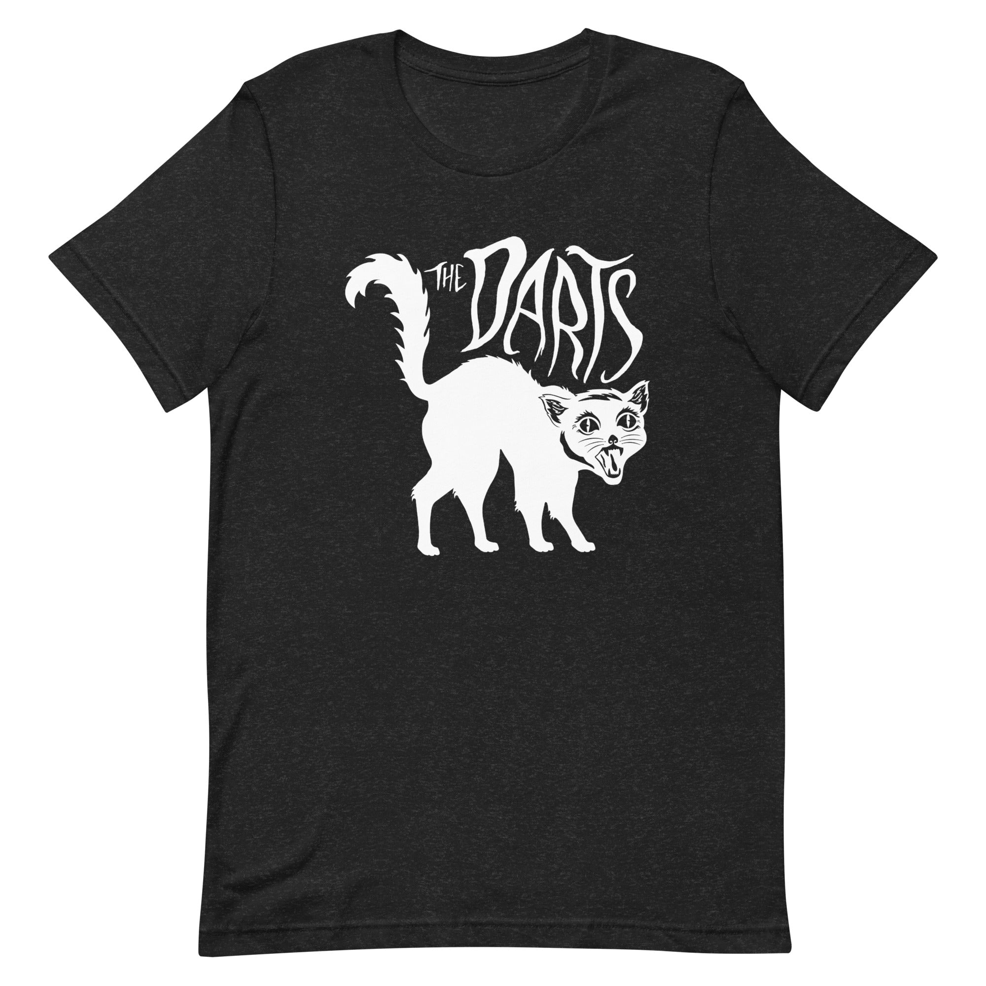 THE DARTS "SPOOKY CAT" BLACK UNISEX TEE