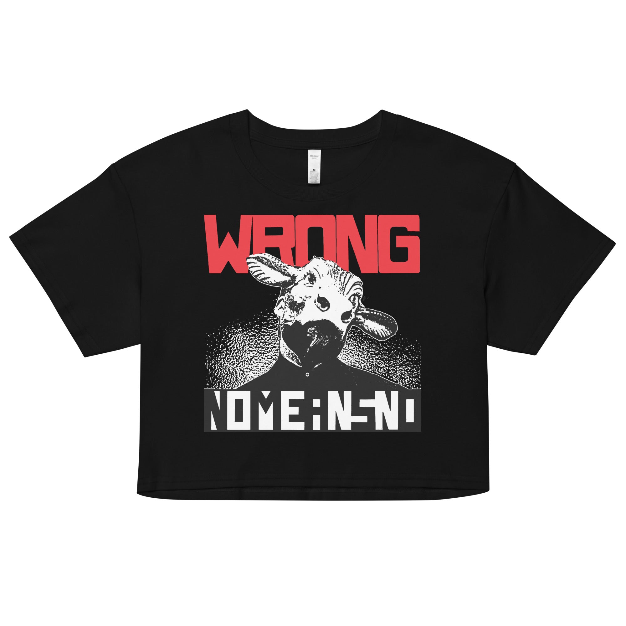 NOMEANSNO “Wrong” Black Crop Top