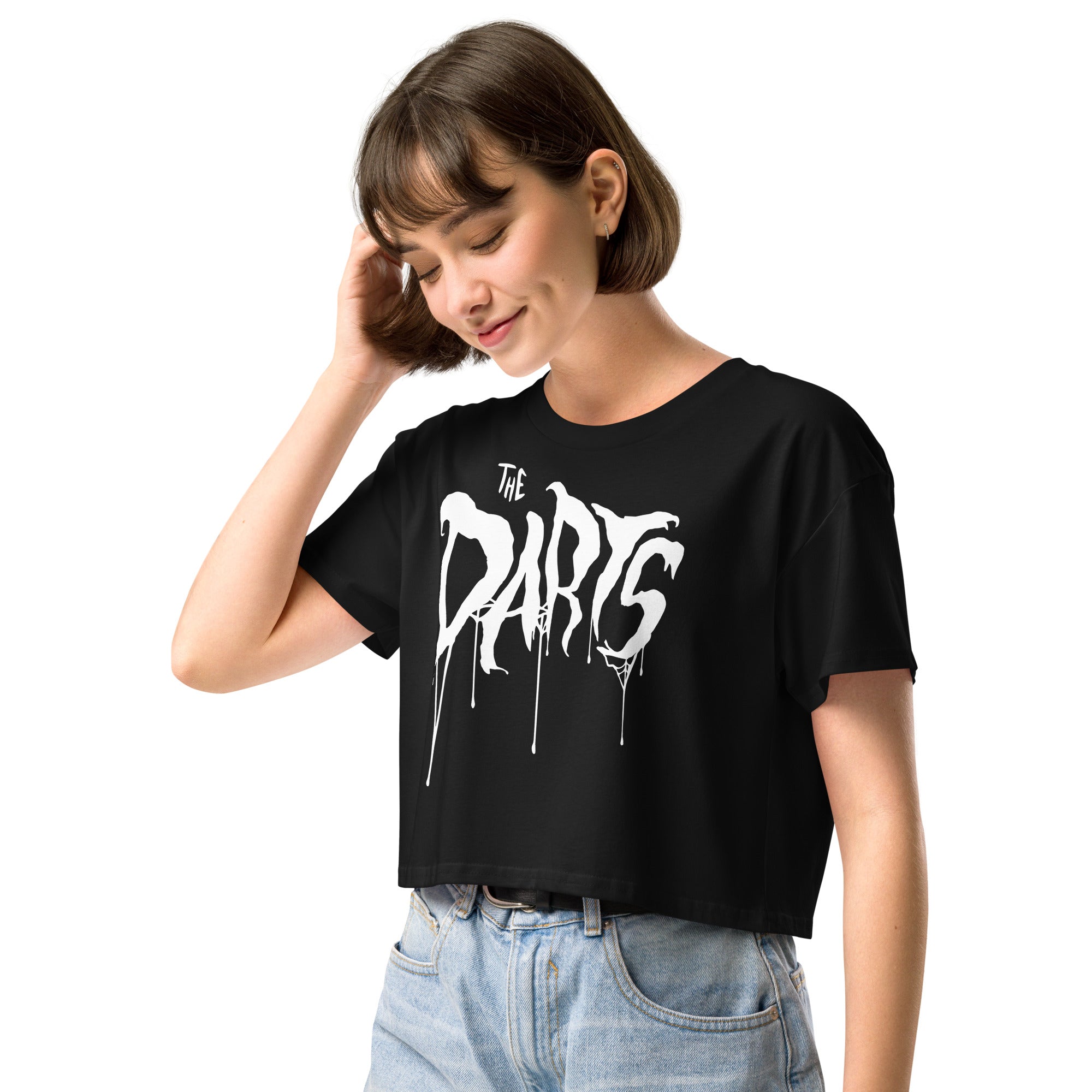 THE DARTS "SPIDER WEB" CROP TOP