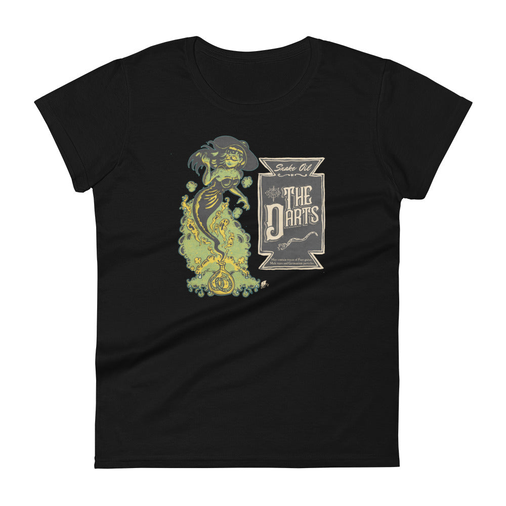 THE DARTS "Snake Oil" Femme Black T-shirt