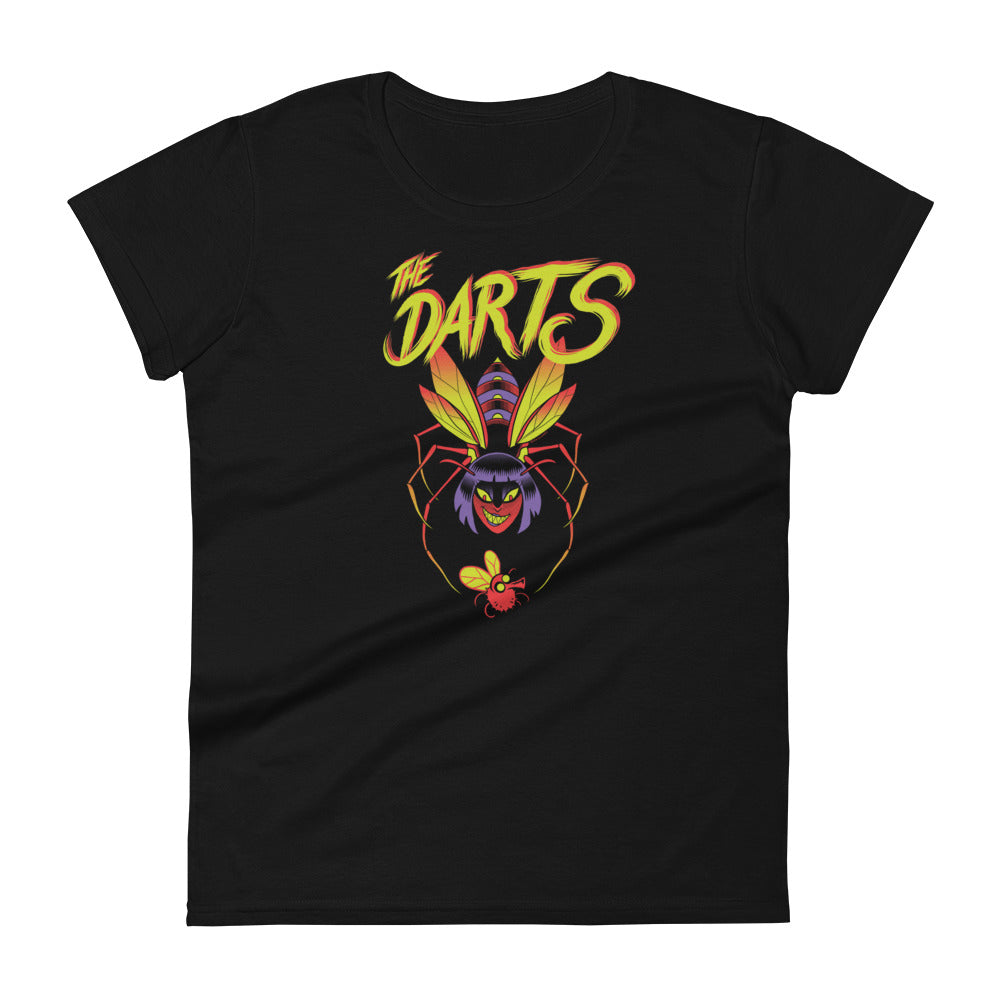 THE DARTS "Bee" Femme Black T-Shirt