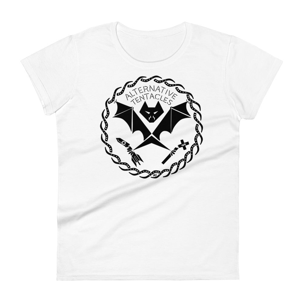 Classic "A.T. Bat Logo" Femme White T-shirt