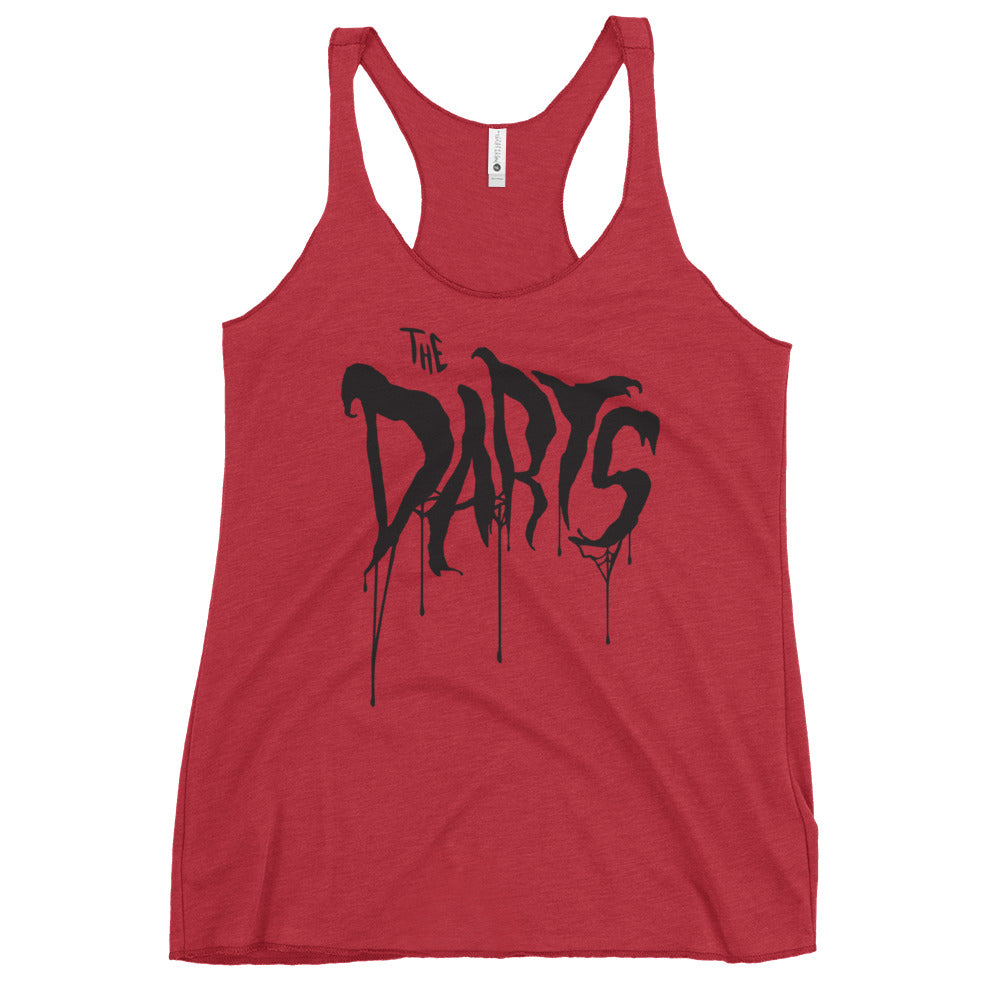 THE DARTS "SPIDER WEB" RED RACERBACK TANK