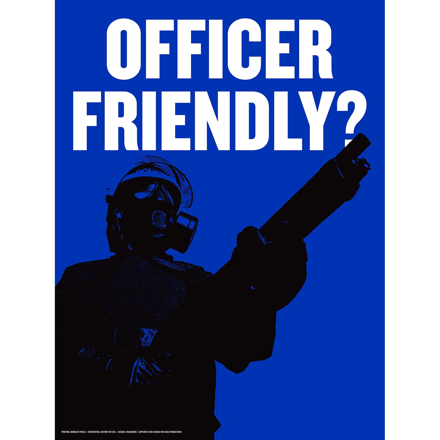 ARTIST JOHN YATES RELEASES THREE NEW LIMITED "OFFICER FRIENDLY?" POSTERS