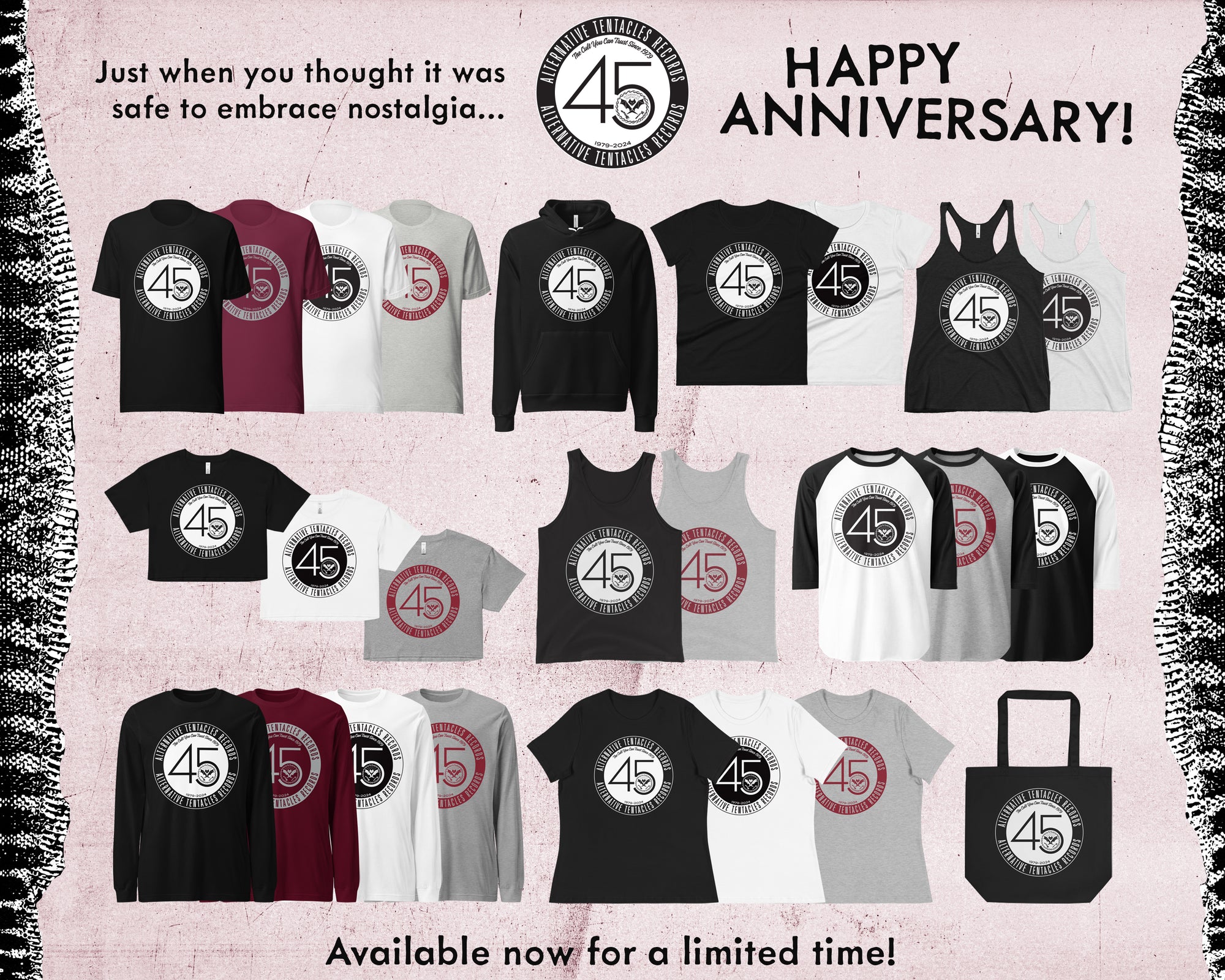 CELEBRATE 45 YEARS OF ALTERNATIVE TENTACLES RECORDS