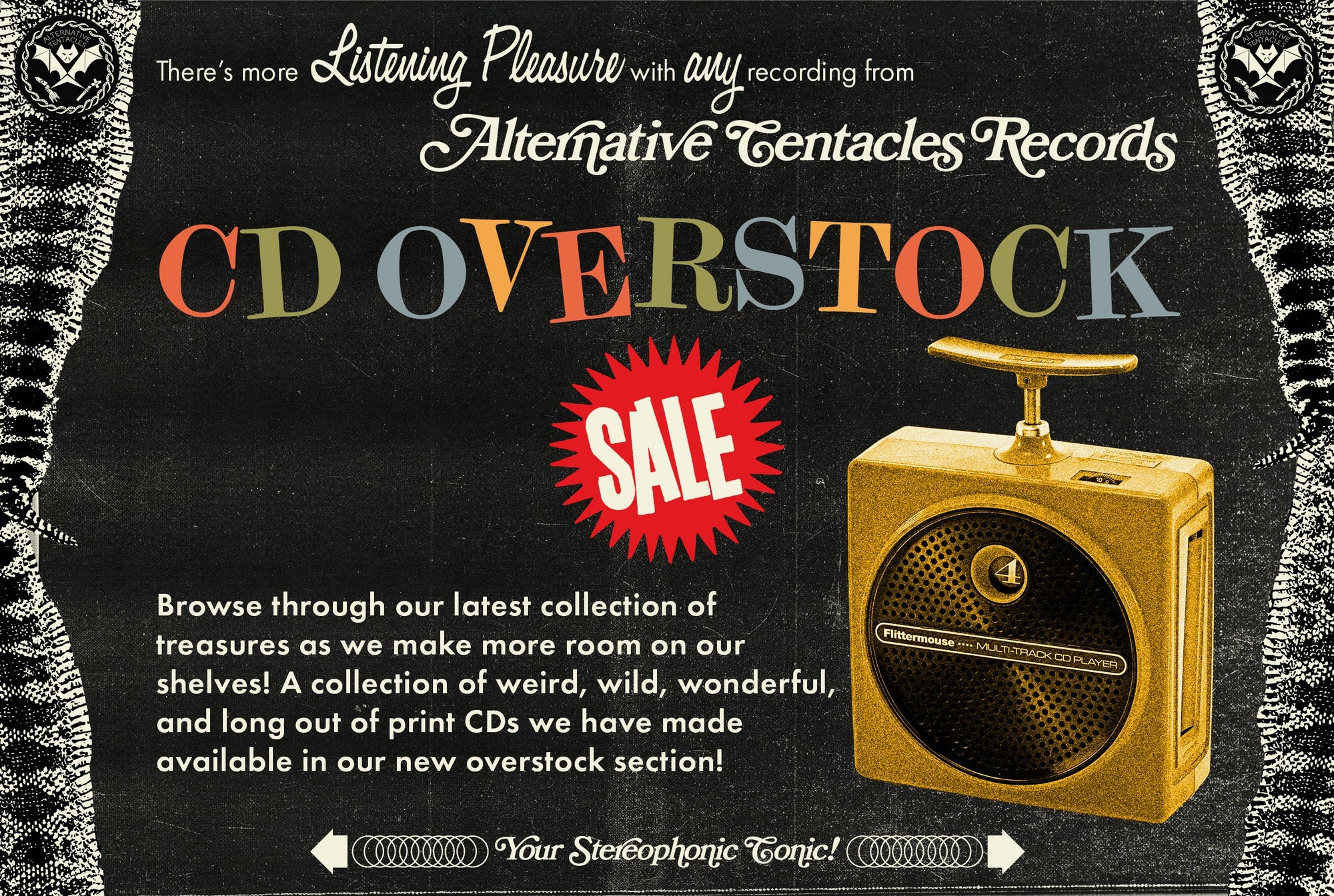 Massive Sale in the New CD OVERSTOCK Section