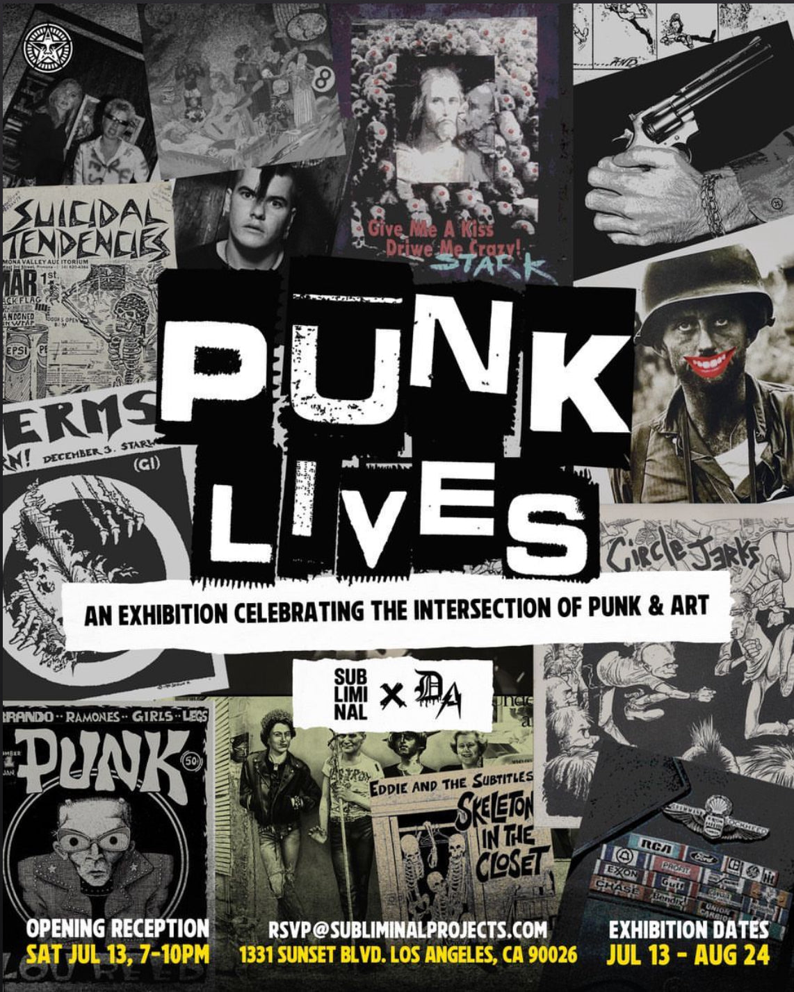 ORIGINAL ARTWORK BY JELLO BIAFRA FEATURED IN PUNK LIVES ART SHOW