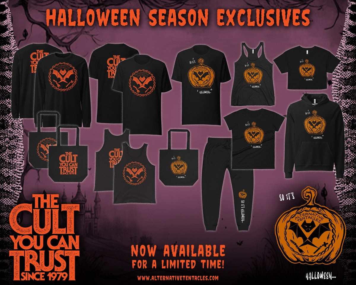 NEW HALLOWEEN MERCH AVAILABLE NOW FOR A LIMITED TIME!