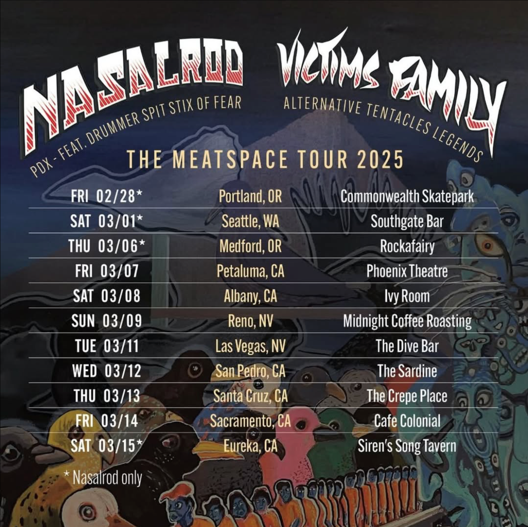VICTIM'S FAMILY ANNOUNCE TOUR WITH NASALROD!