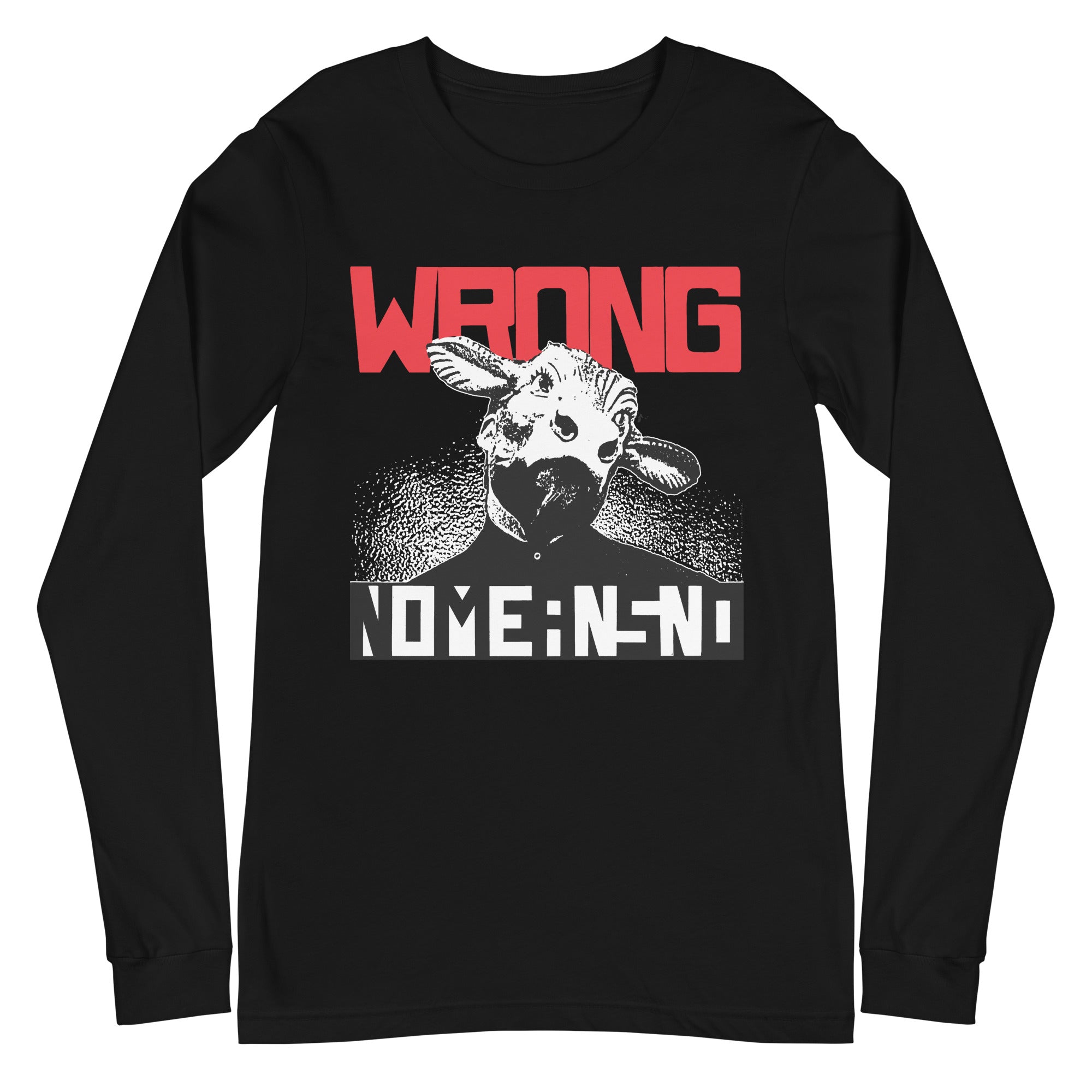 NOMEANSNO “Wrong” Black Long Sleeve T-Shirt