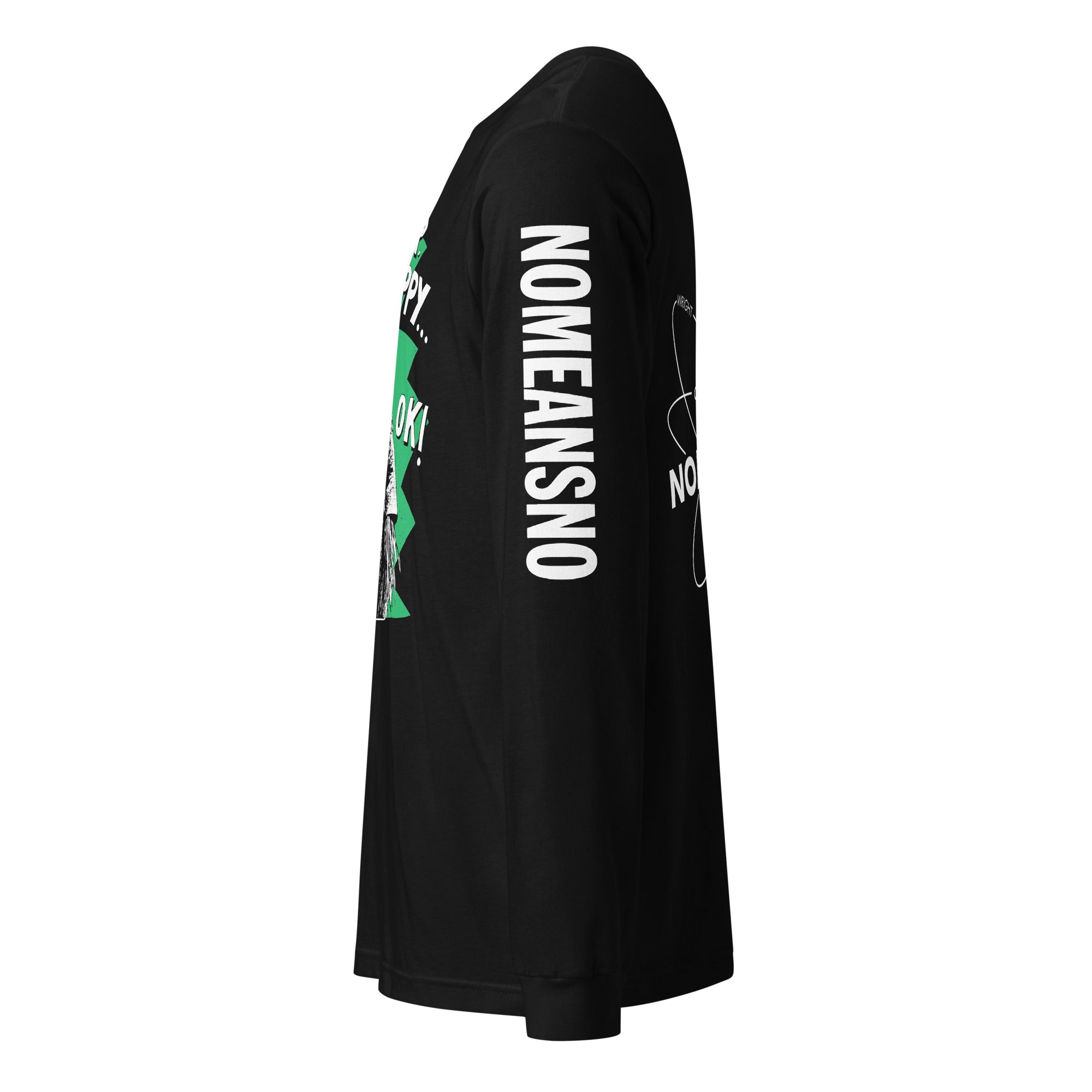 Nomeansno "Mr Happy" Black Unisex Long Sleeve Tee