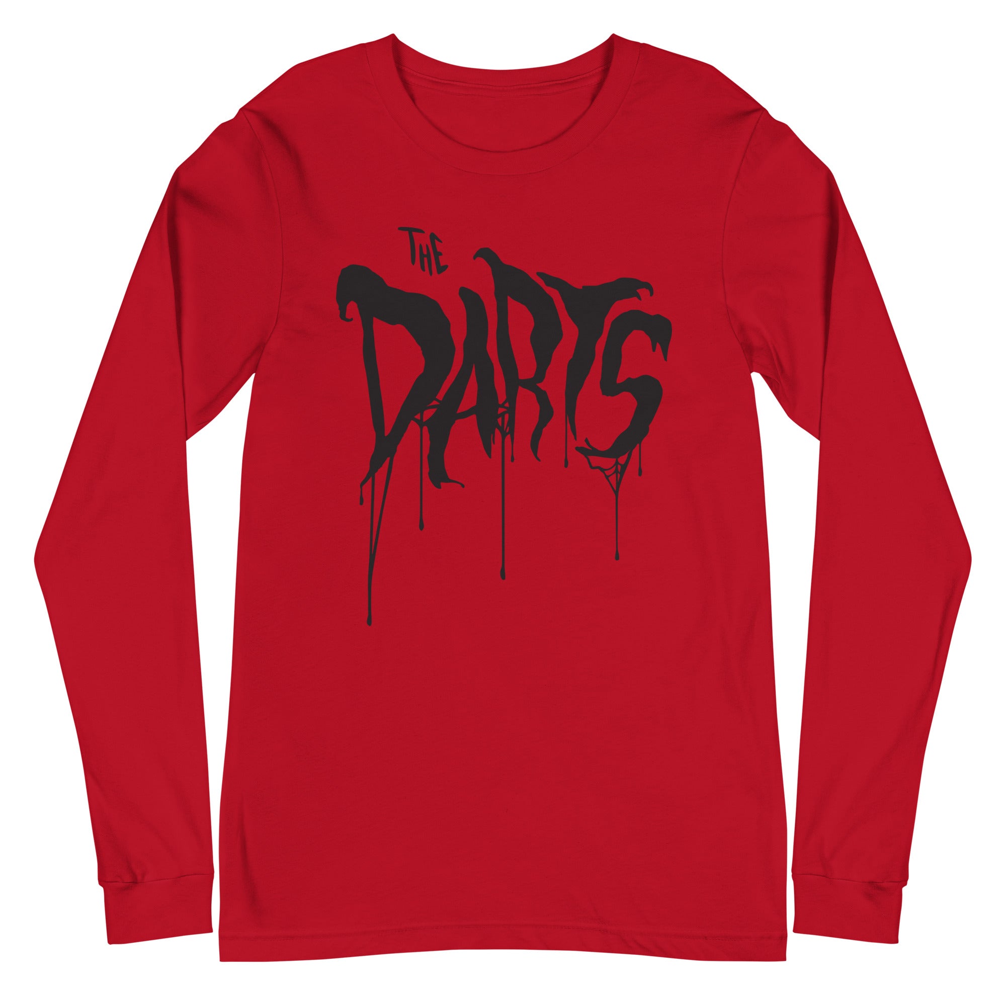 THE DARTS RED "SPIDER WEB" UNISEX LONG SLEEVE