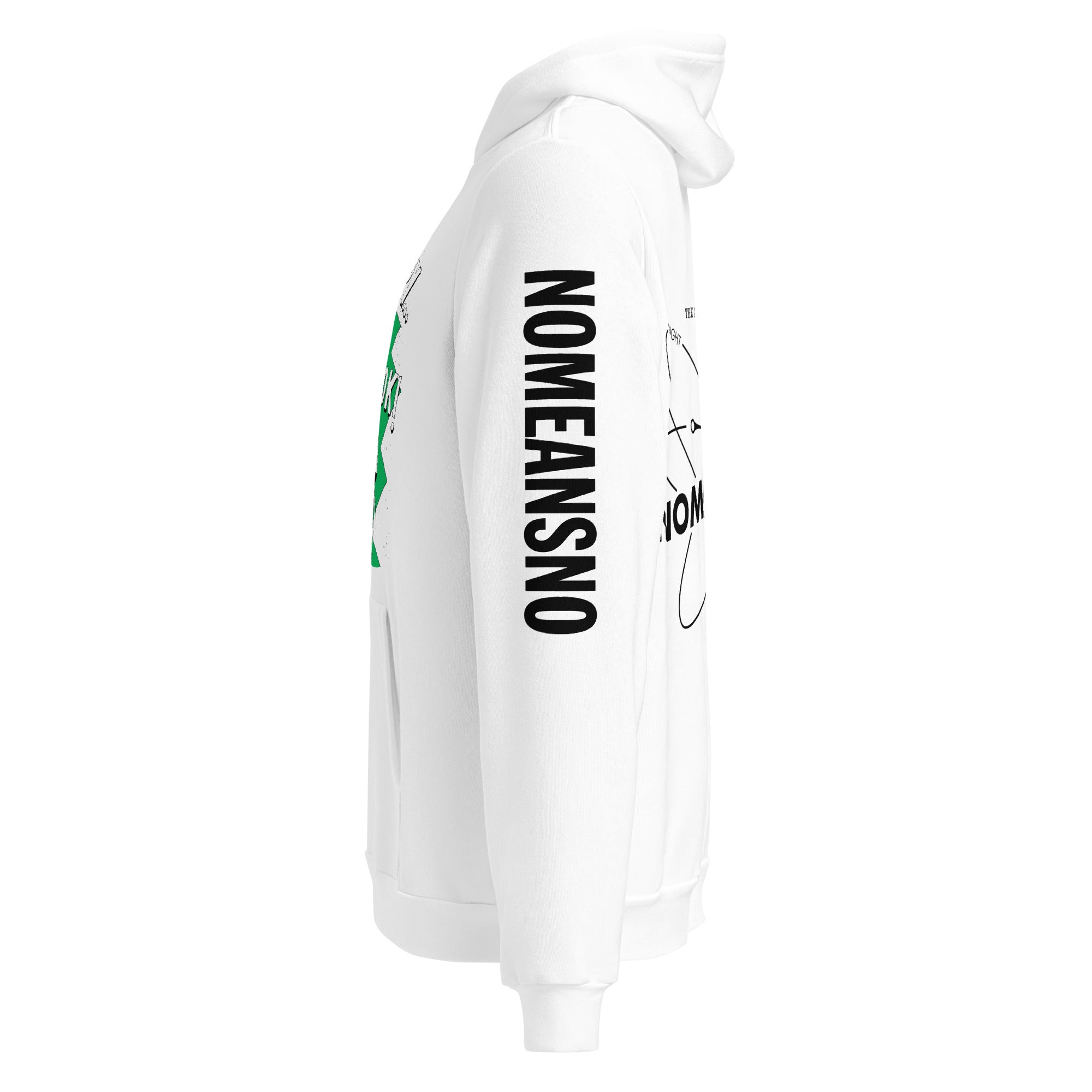 Nomeansno "Mr Happy" White Pullover Hoodie