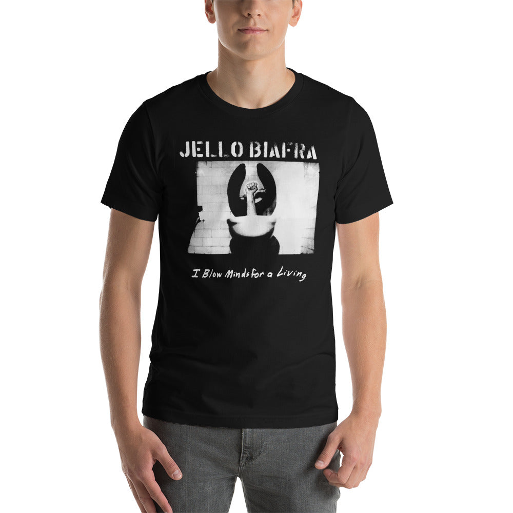 JELLO BIAFRA "I Blow Minds For A Living" Unisex Black T-Shirt