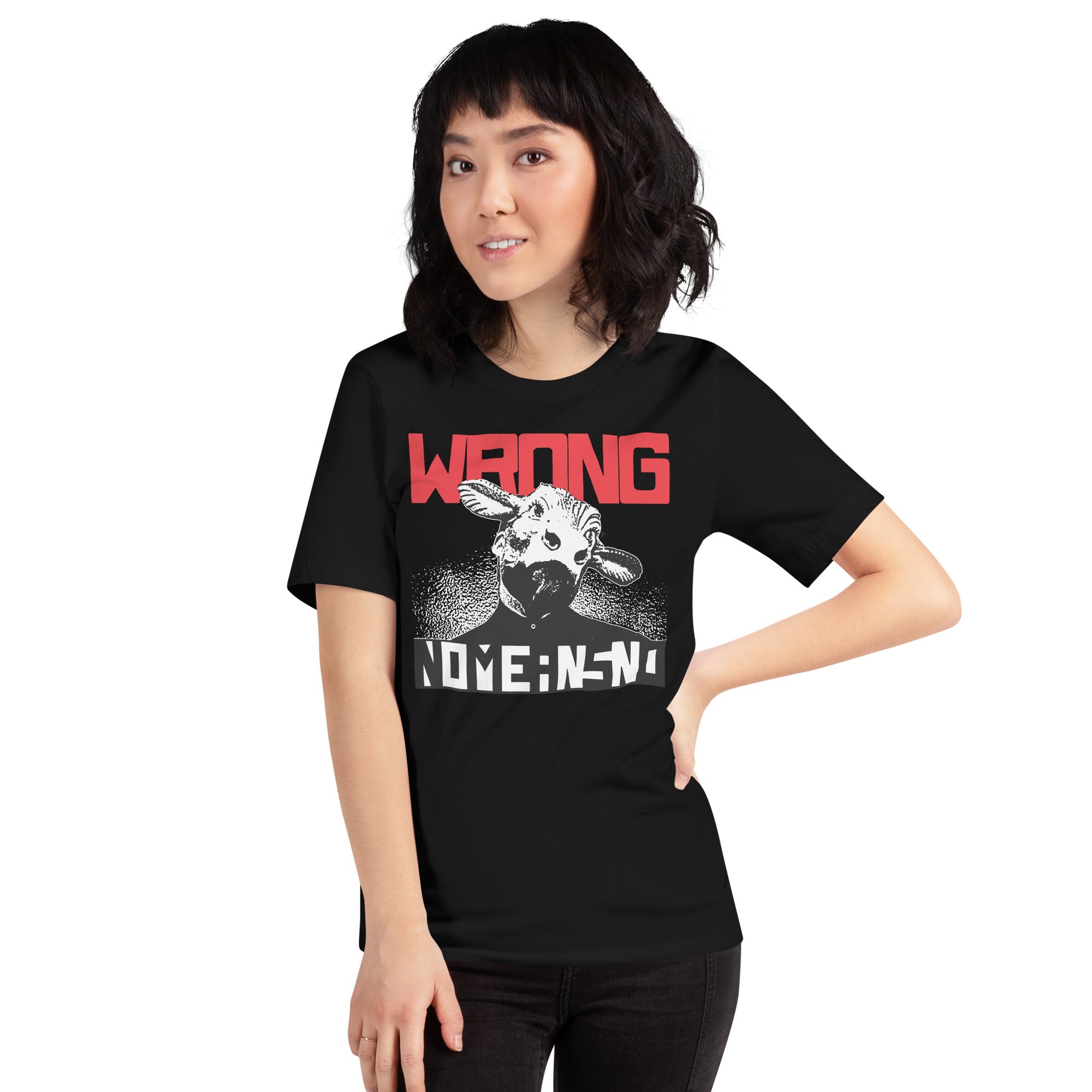 NOMEANSNO "Wrong" Unisex Black T-shirt