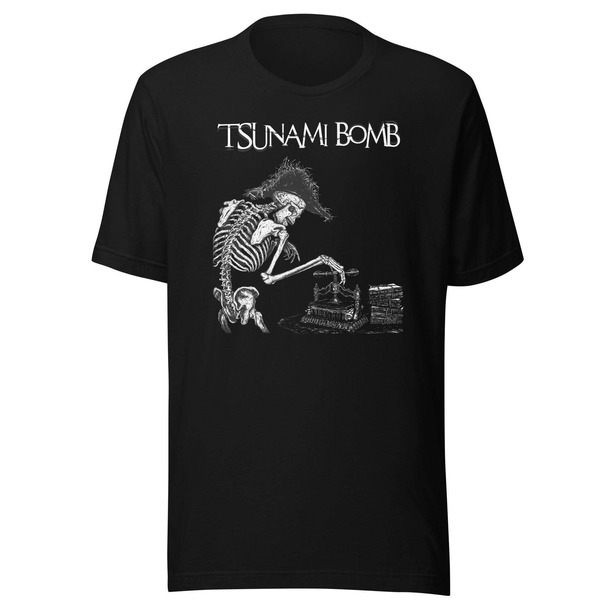TSUNAMI BOMB "The Spine That Binds" Unisex Black T-shirt