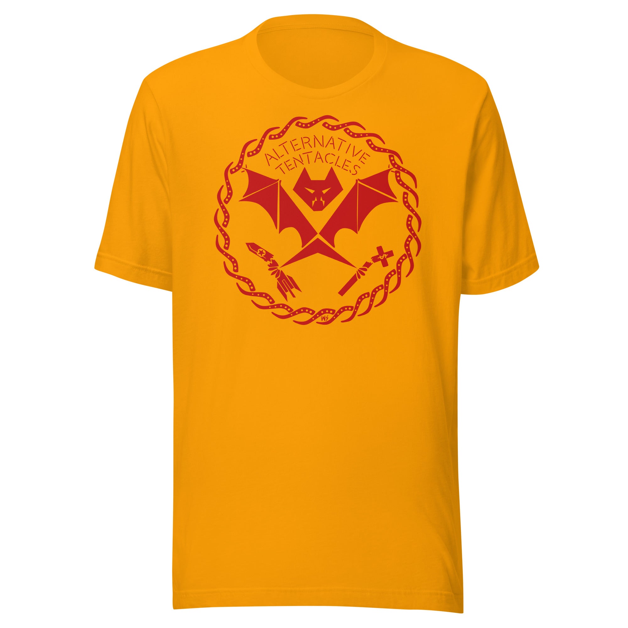 Classic "A.T. Bat Logo" Unisex Yellow Gold T-shirt