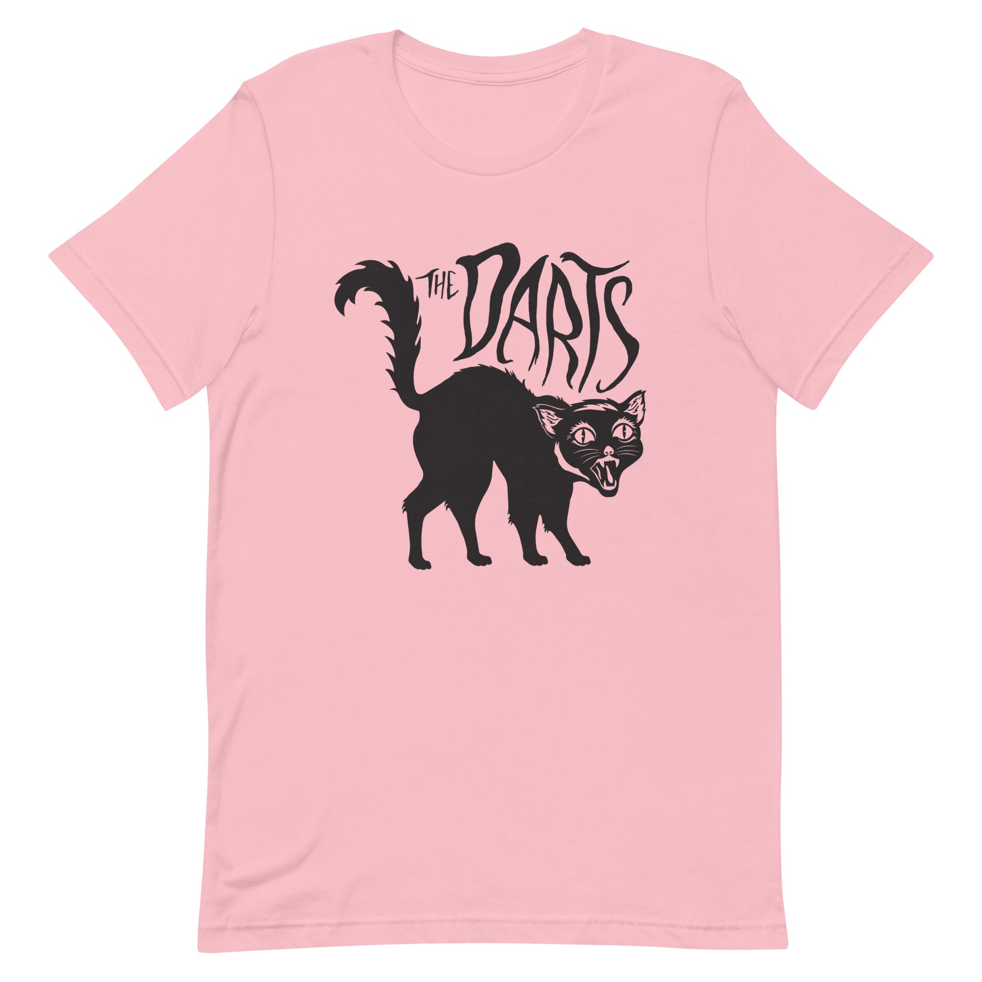 THE DARTS PINK "SPOOKY CAT" UNISEX T-SHIRT