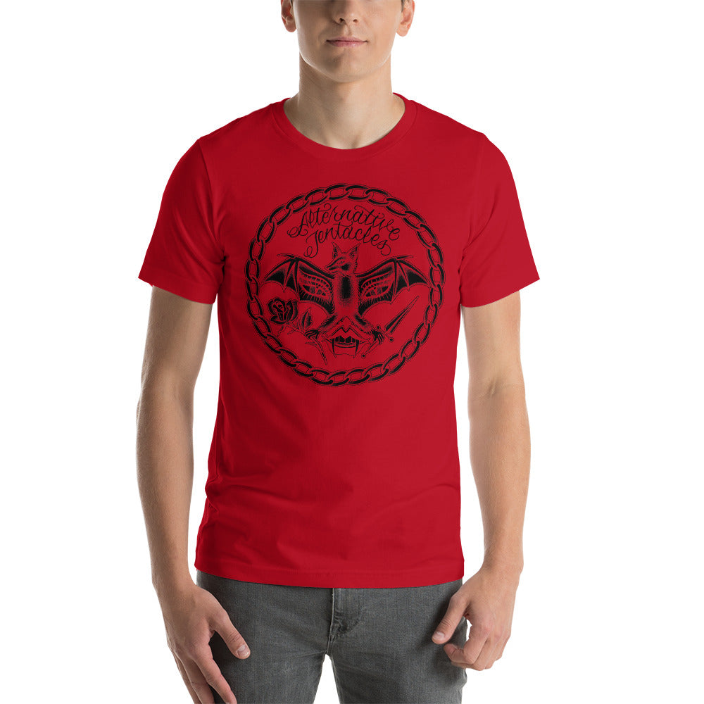 A.T. Bat Logo - "Ali Samantha" Unisex Red T-shirt