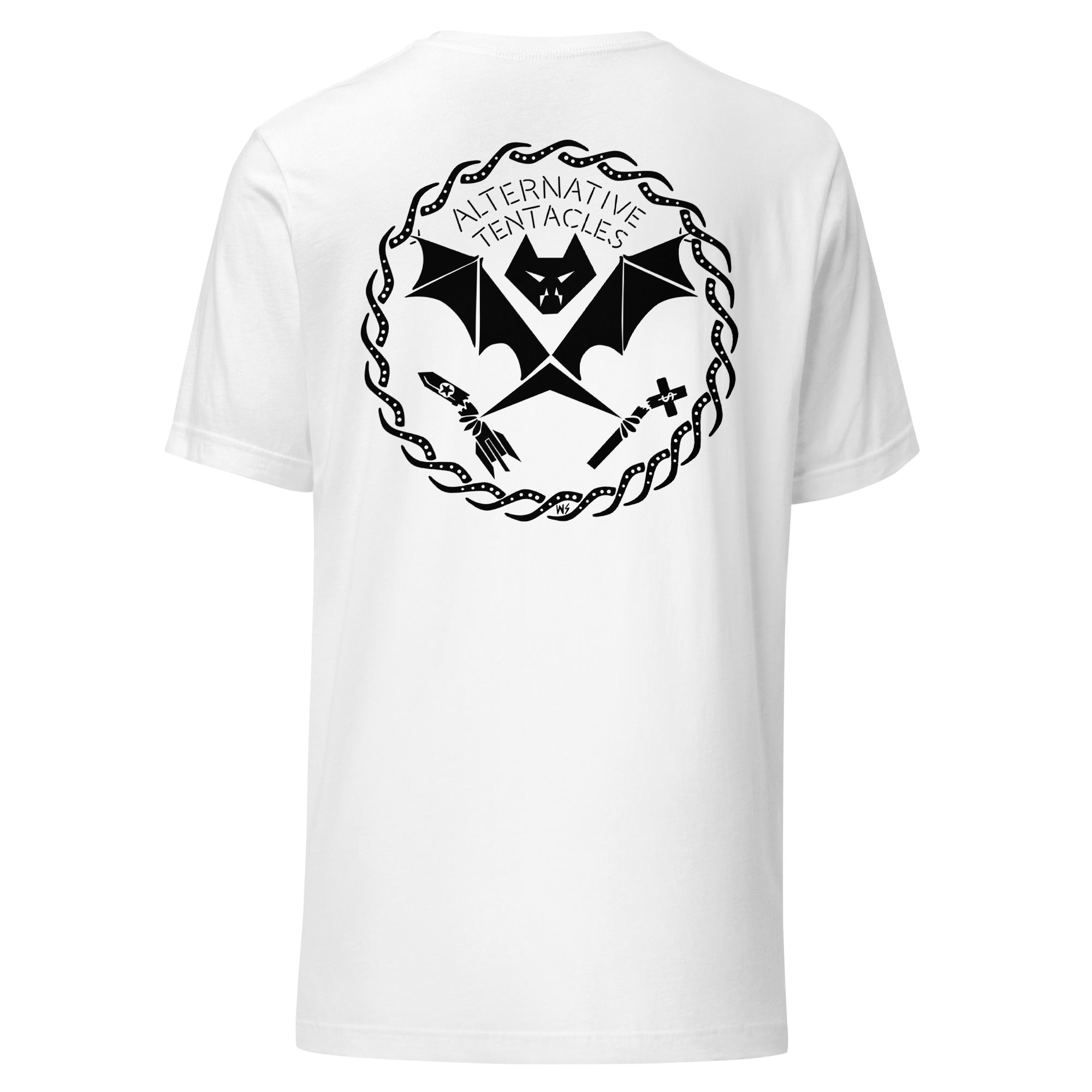 ALTERNATIVE TENTACLES LOUSY WHITE UNISEX T-SHIRT