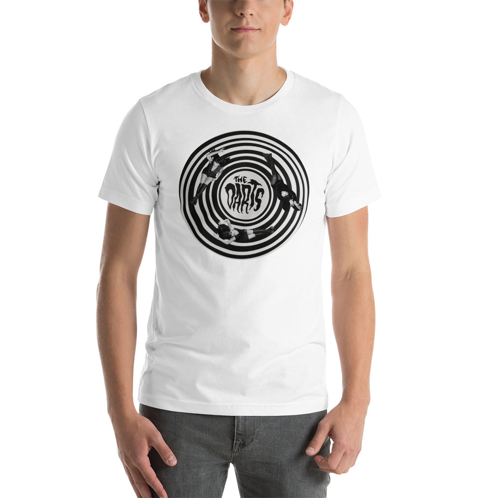 THE DARTS "Spiral" Unisex White T-Shirt