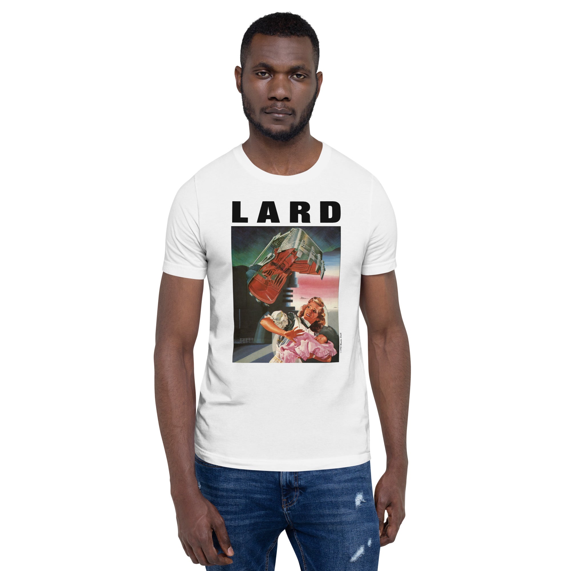 LARD "The Last Temptation Of Reid" Unisex White T-Shirt
