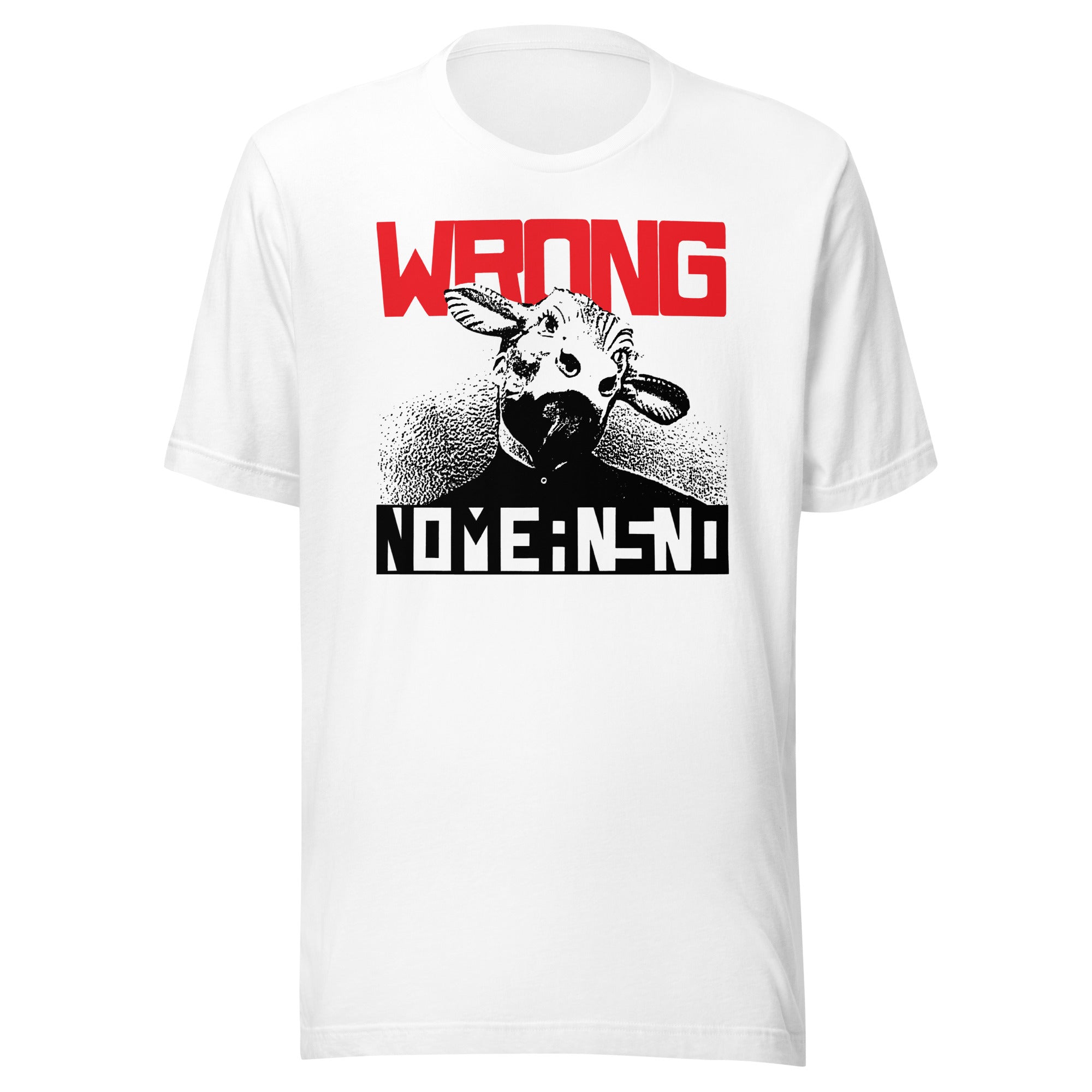 NOMEANSNO "Wrong" Unisex White T-shirt