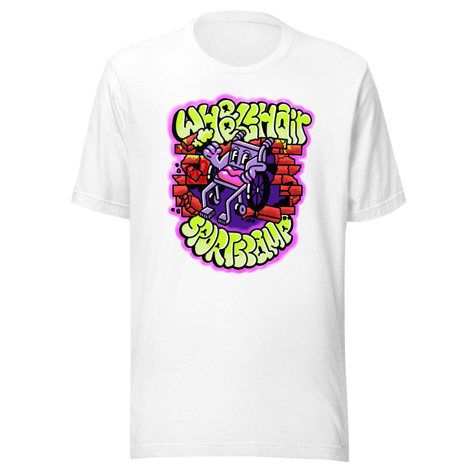 WHEELCHAIR SPORTS CAMP Unisex White T-shirt
