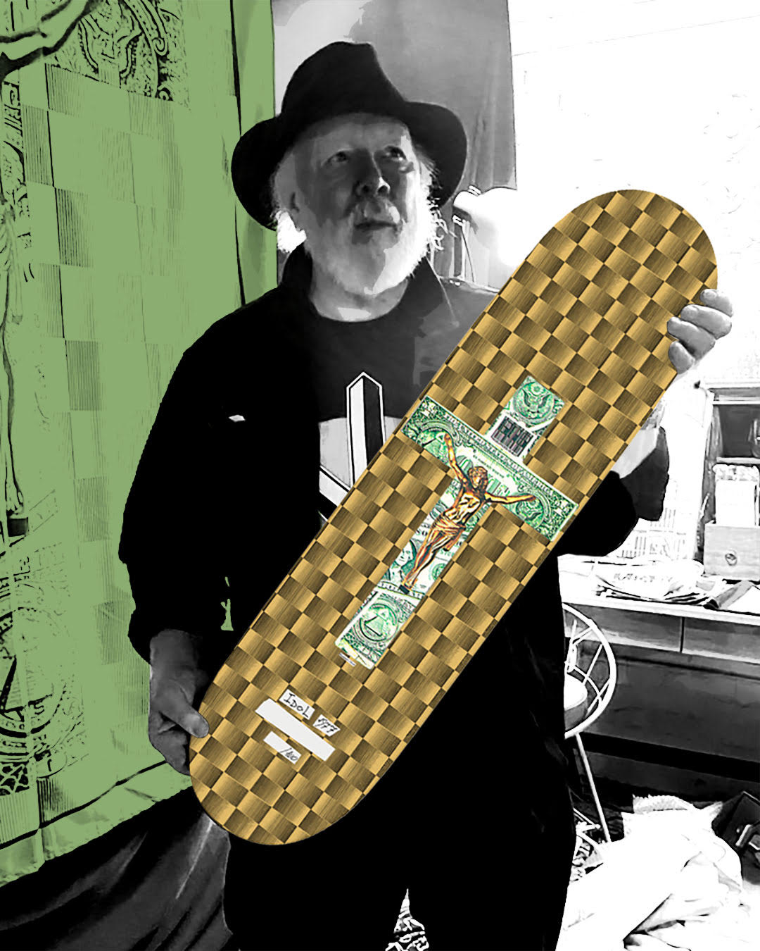*Pre-Order* Winston Smith "Golden Idol" Skate Deck Limited Edition of 100 - Signed and Numbered  *Pre-Order*