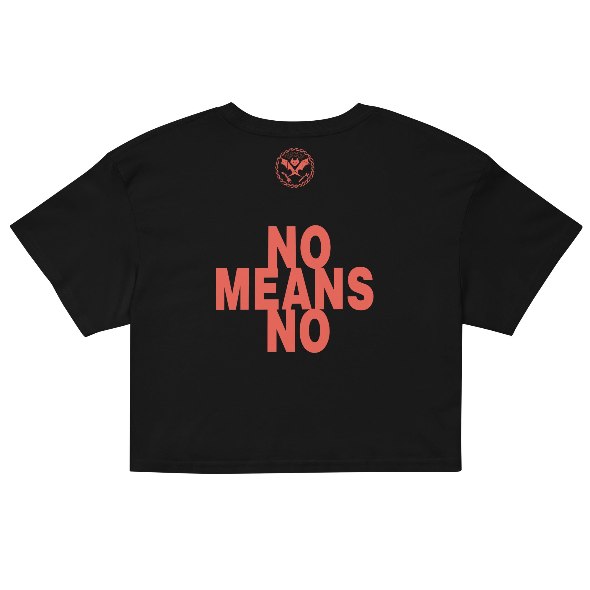 Nomeansno "Kill Everyone Now" Black Crop Top