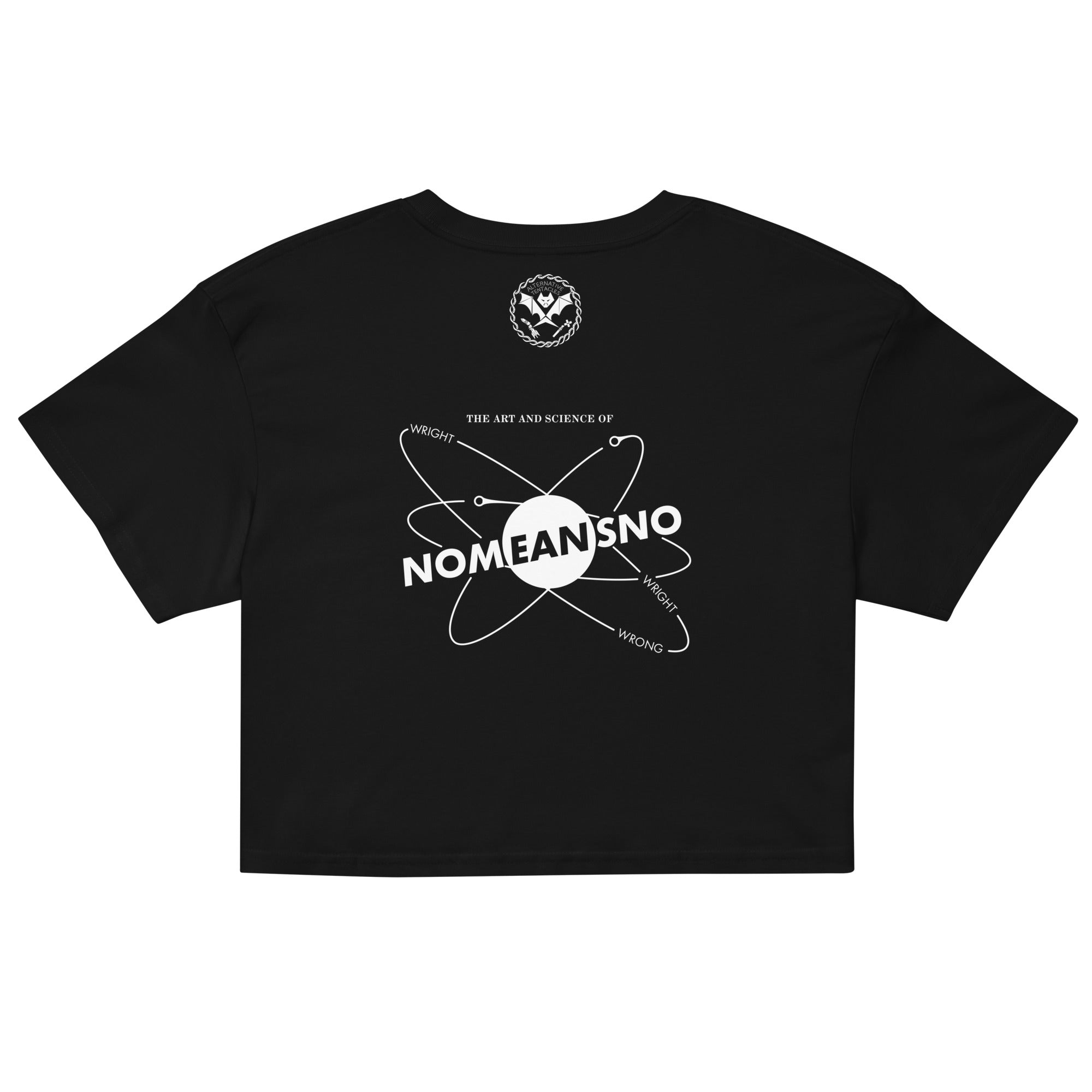 Nomeansno "Mr Happy" Black Crop Top