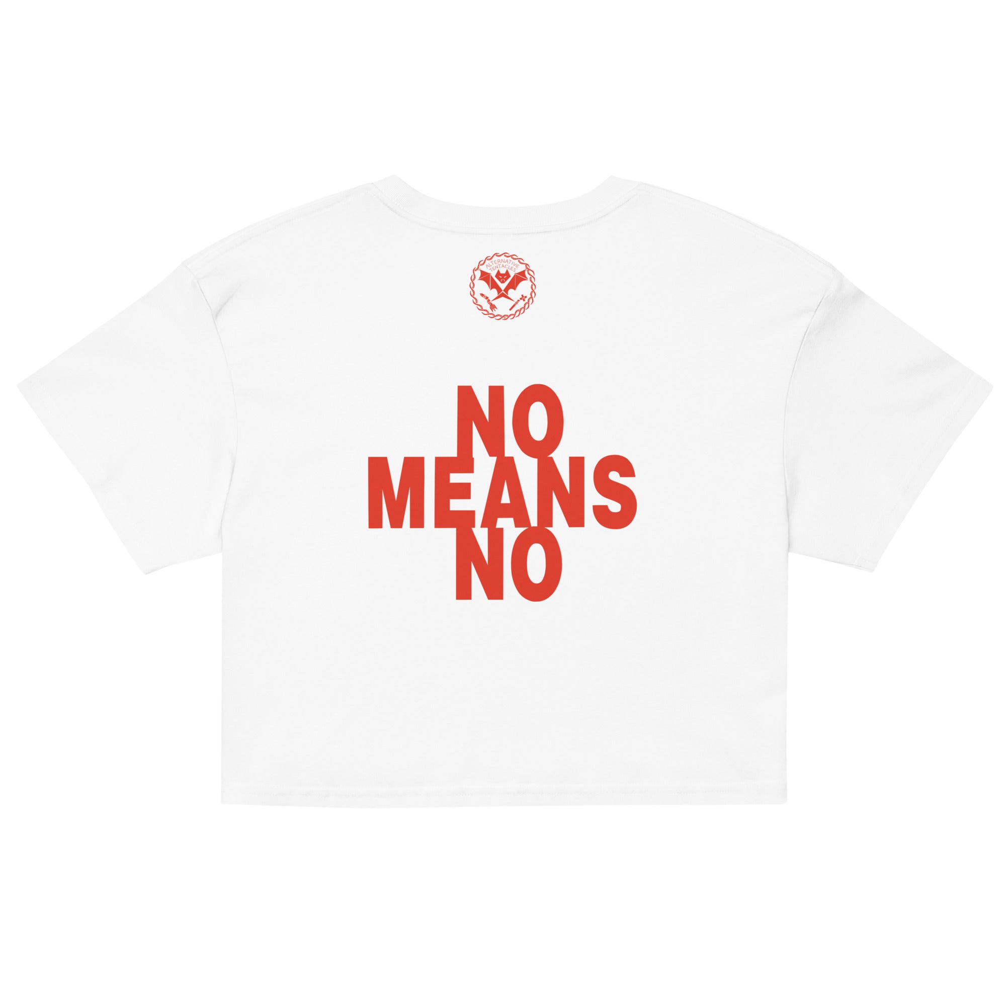 Nomeansno "Kill Everyone Now" White Crop Top